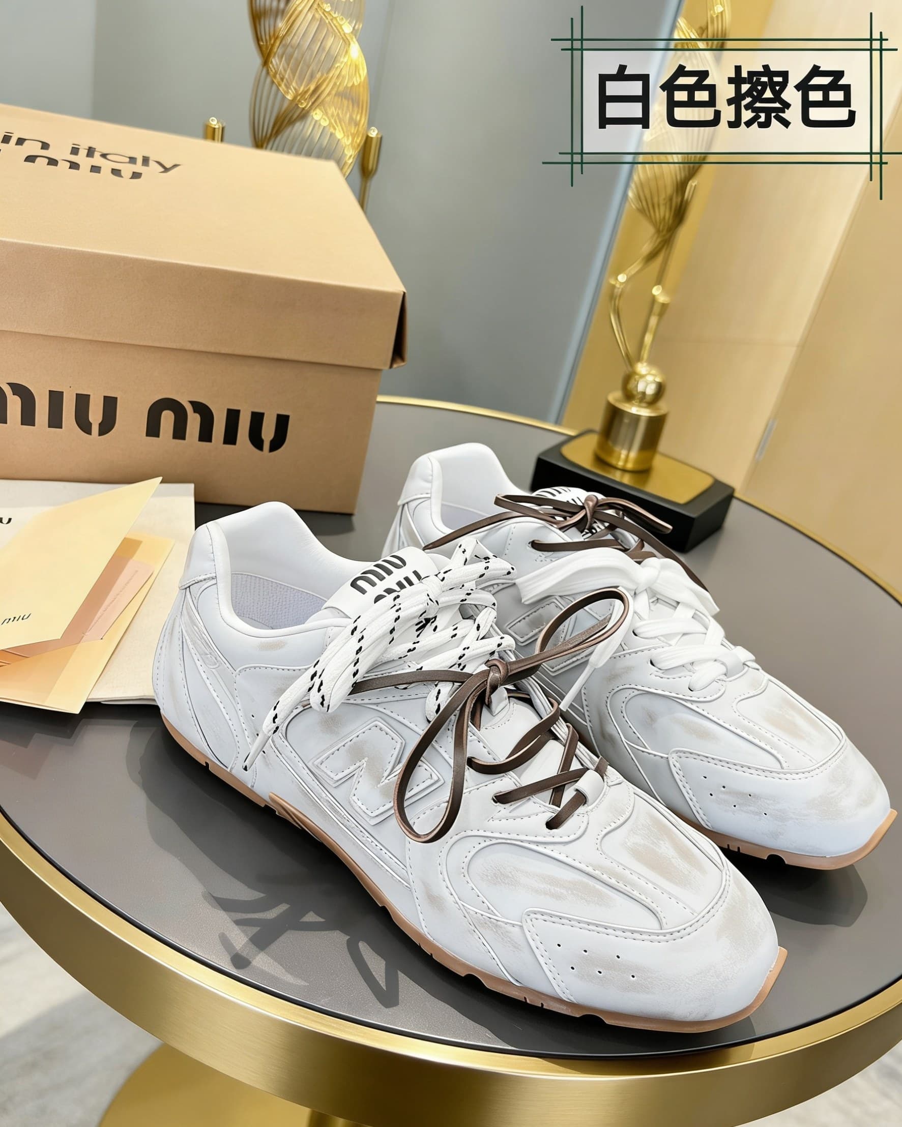 D10666 MiuMiu x New Balance Collaboration Model NB530👫 Couple’s edition, casual and athletic shoes, Adidas-style shoes, sneakers — image 1