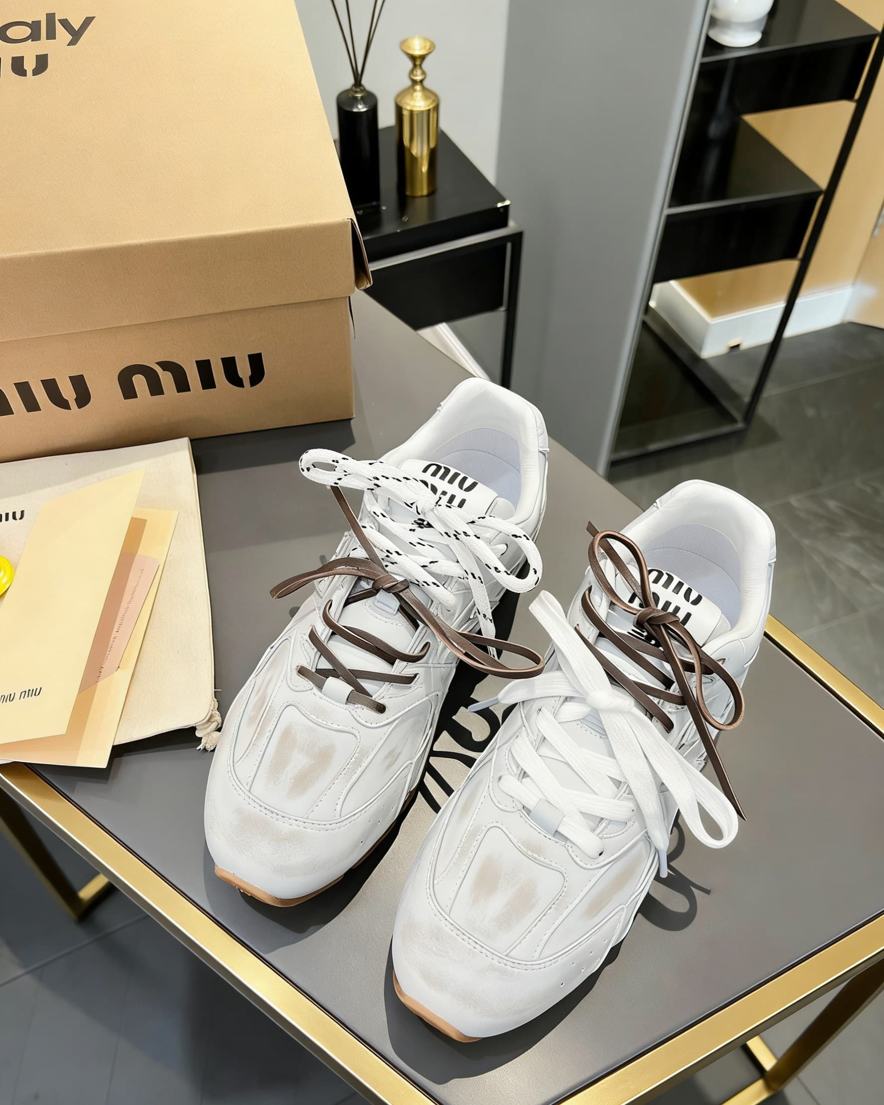 D10666 MiuMiu x New Balance Collaboration Model NB530👫 Couple’s edition, casual and athletic shoes, Adidas-style shoes, sneakers — image 4