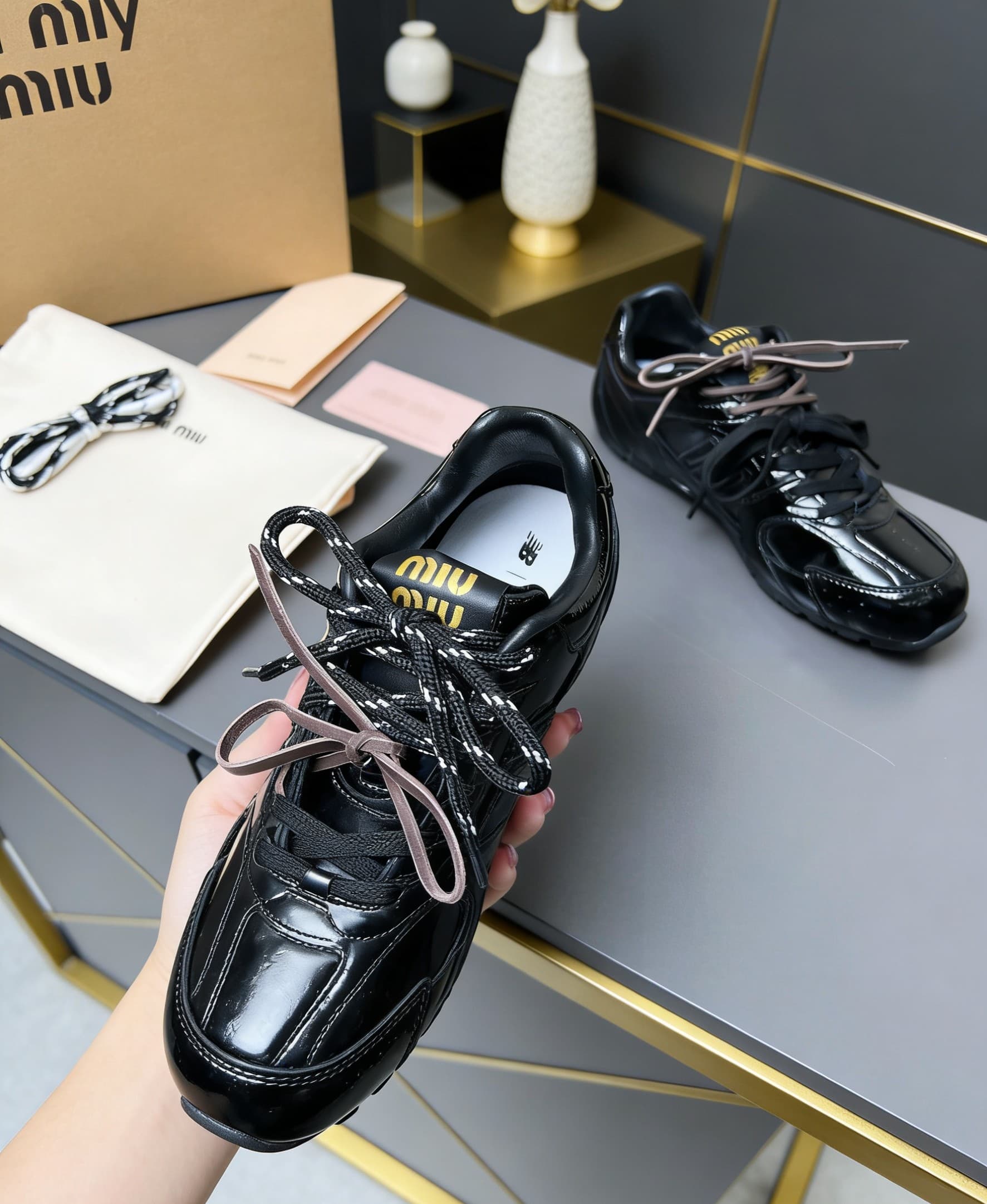 D10665 MiuMiu x New Balance Collaboration model NB530👫 Couple's edition, casual and sporty shoes – AGAN shoes, Converse-style shoes — image 7