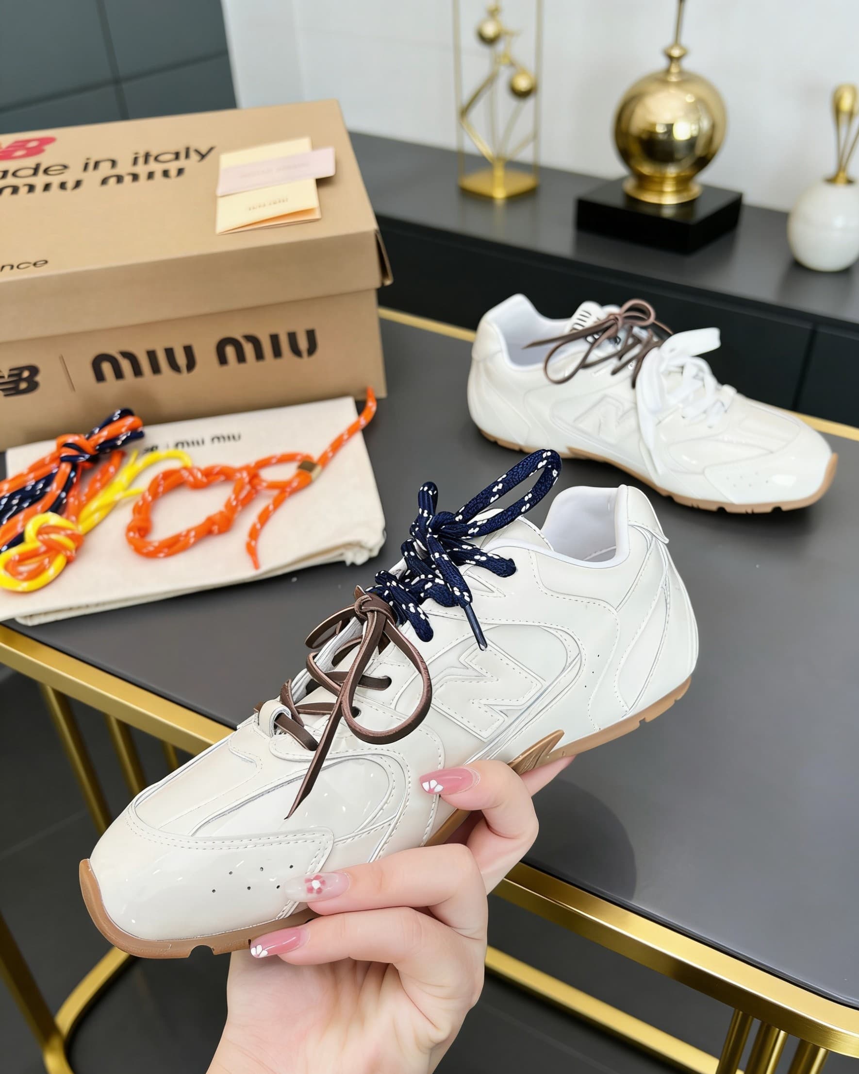 D10664 MiuMiu x New Balance Collaboration model NB530👫 Couple’s edition, casual and sports shoes, Garmenty shoes, D’Oray shoes — image 3