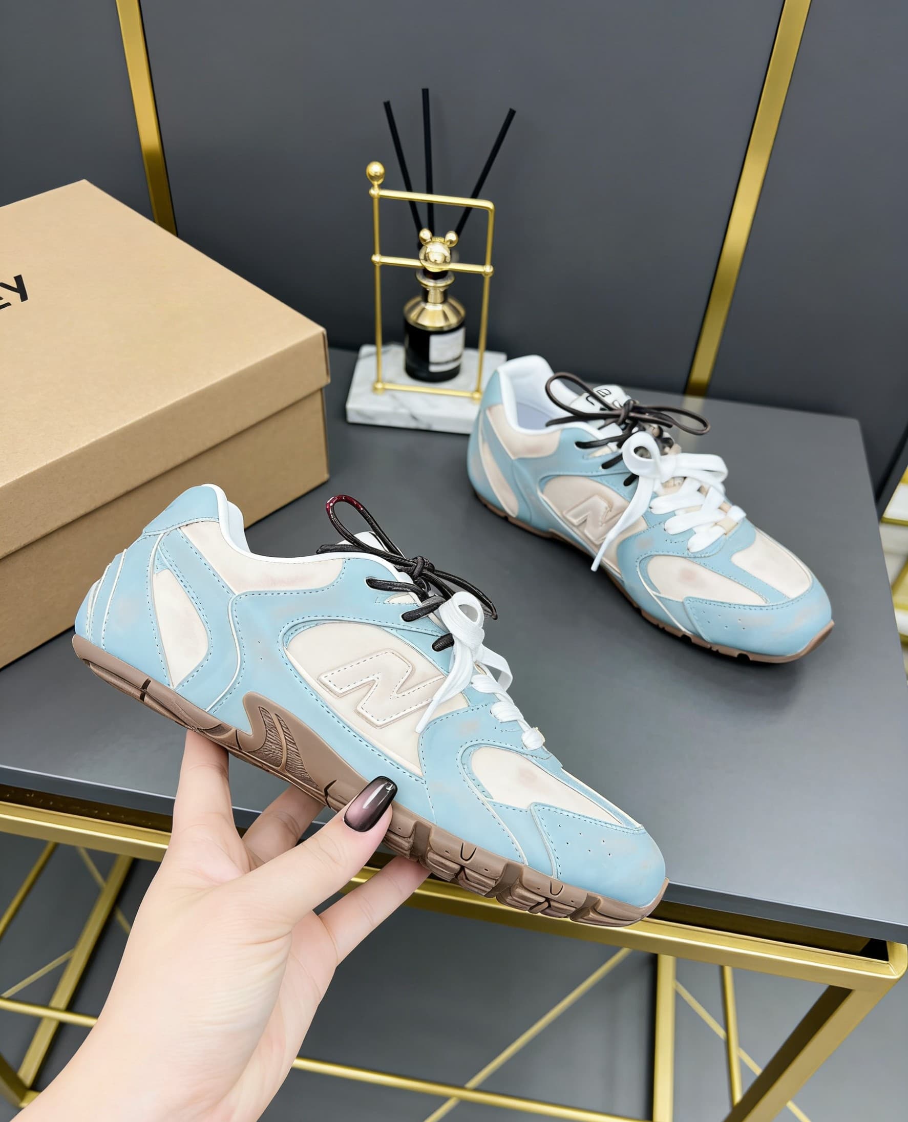 D10662 MiuMiu x New Balance collab model NB530👫 Couple’s edition, casual and athletic shoes, Adidas-style shoes, sneakers — image 2