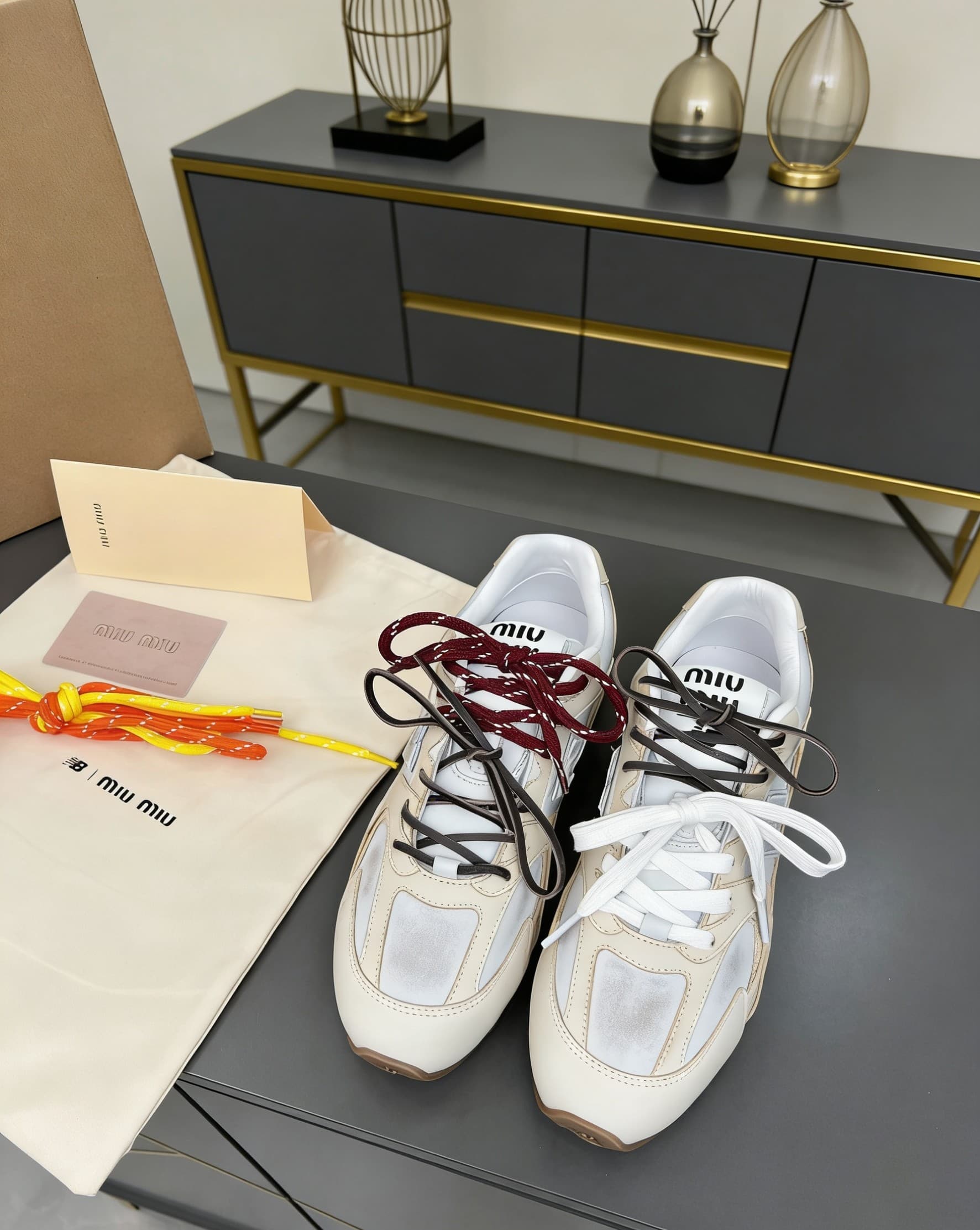 D10661 MiuMiu x New Balance Collaboration model NB530👫 Couple’s edition, casual and sports shoes, Adidas-style shoes, Converse-style shoes — image 3