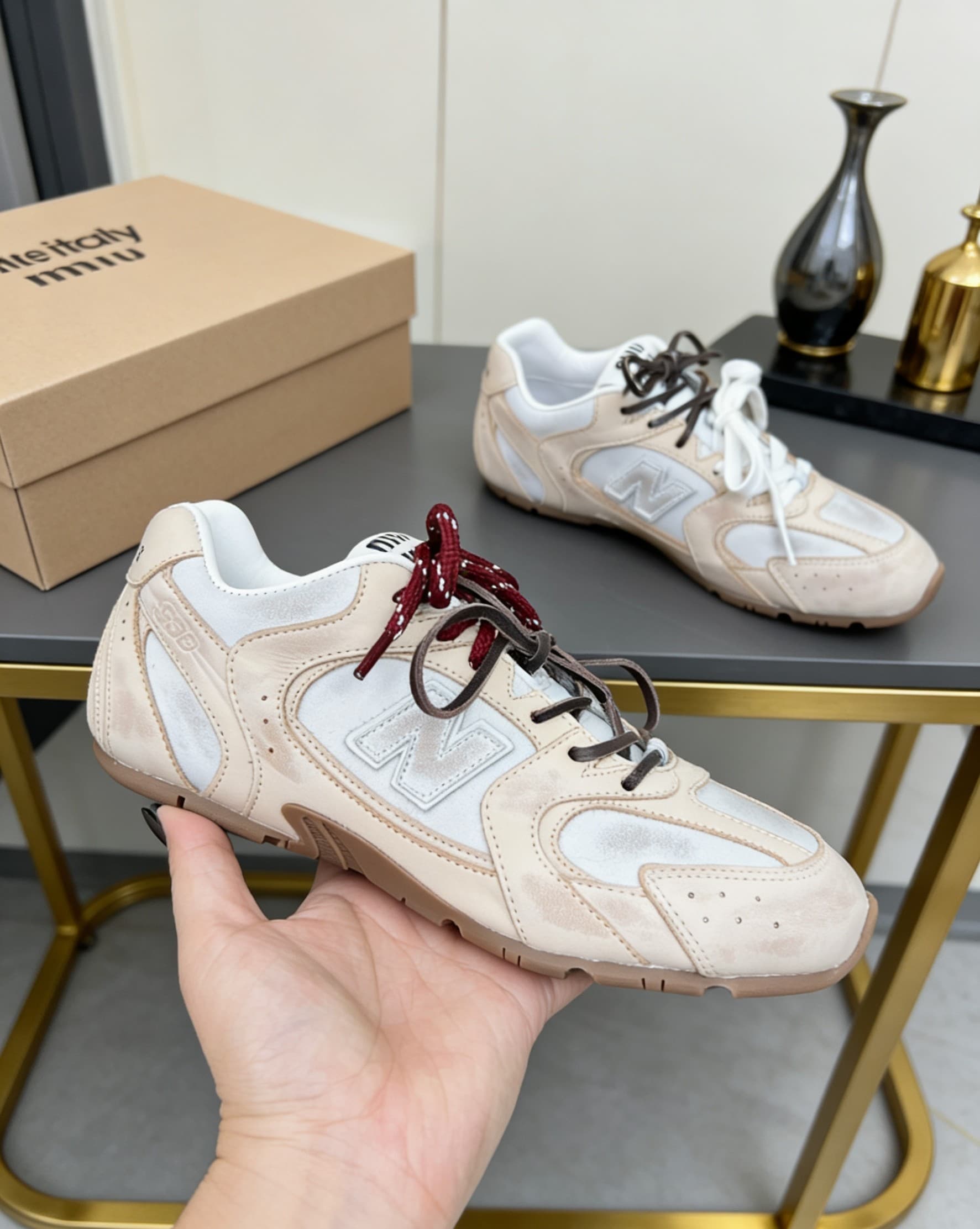 D10661 MiuMiu x New Balance Collaboration model NB530👫 Couple’s edition, casual and sports shoes, Adidas-style shoes, Converse-style shoes — image 7