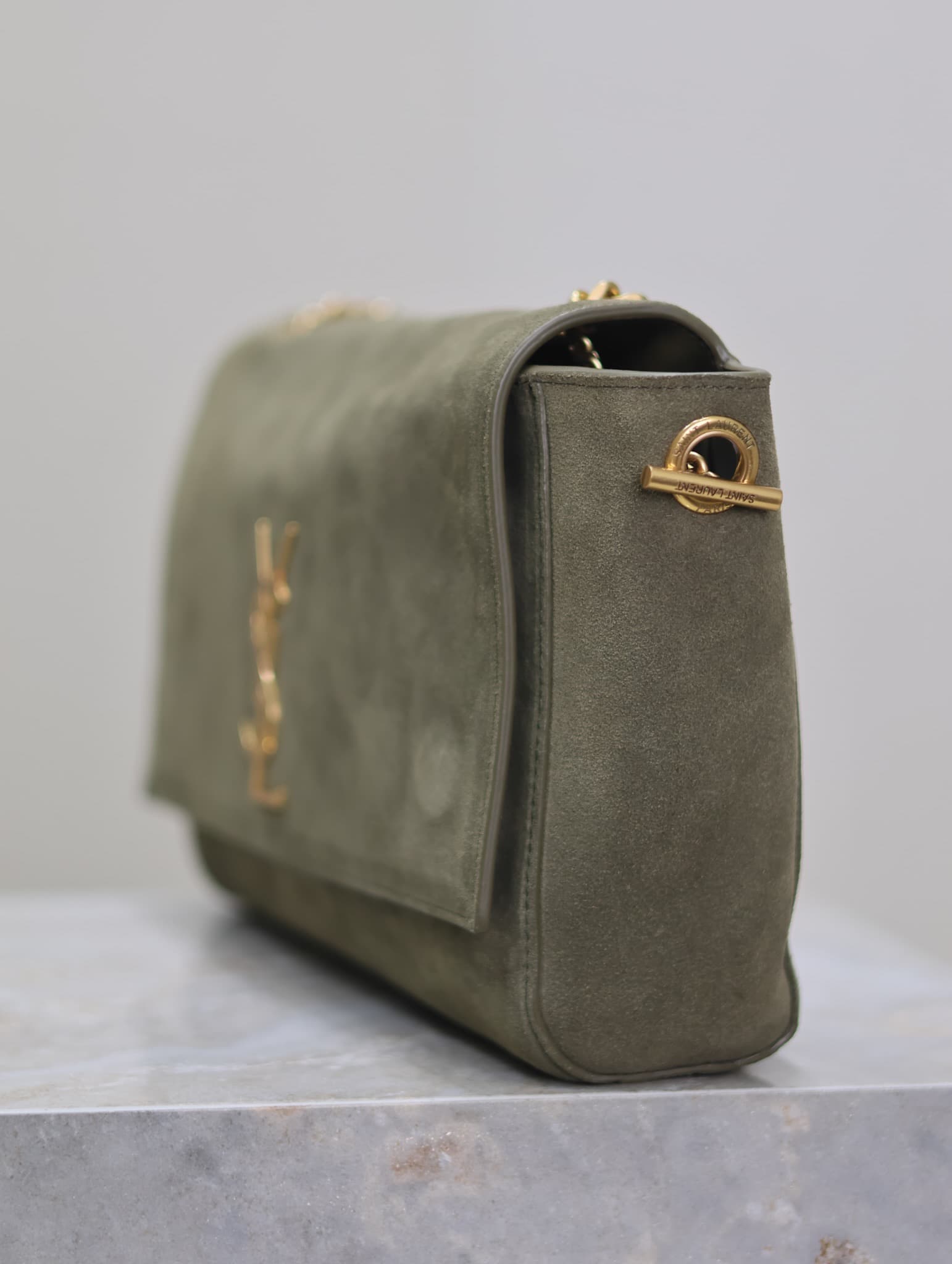 C8563 Kaki green suede — image 5