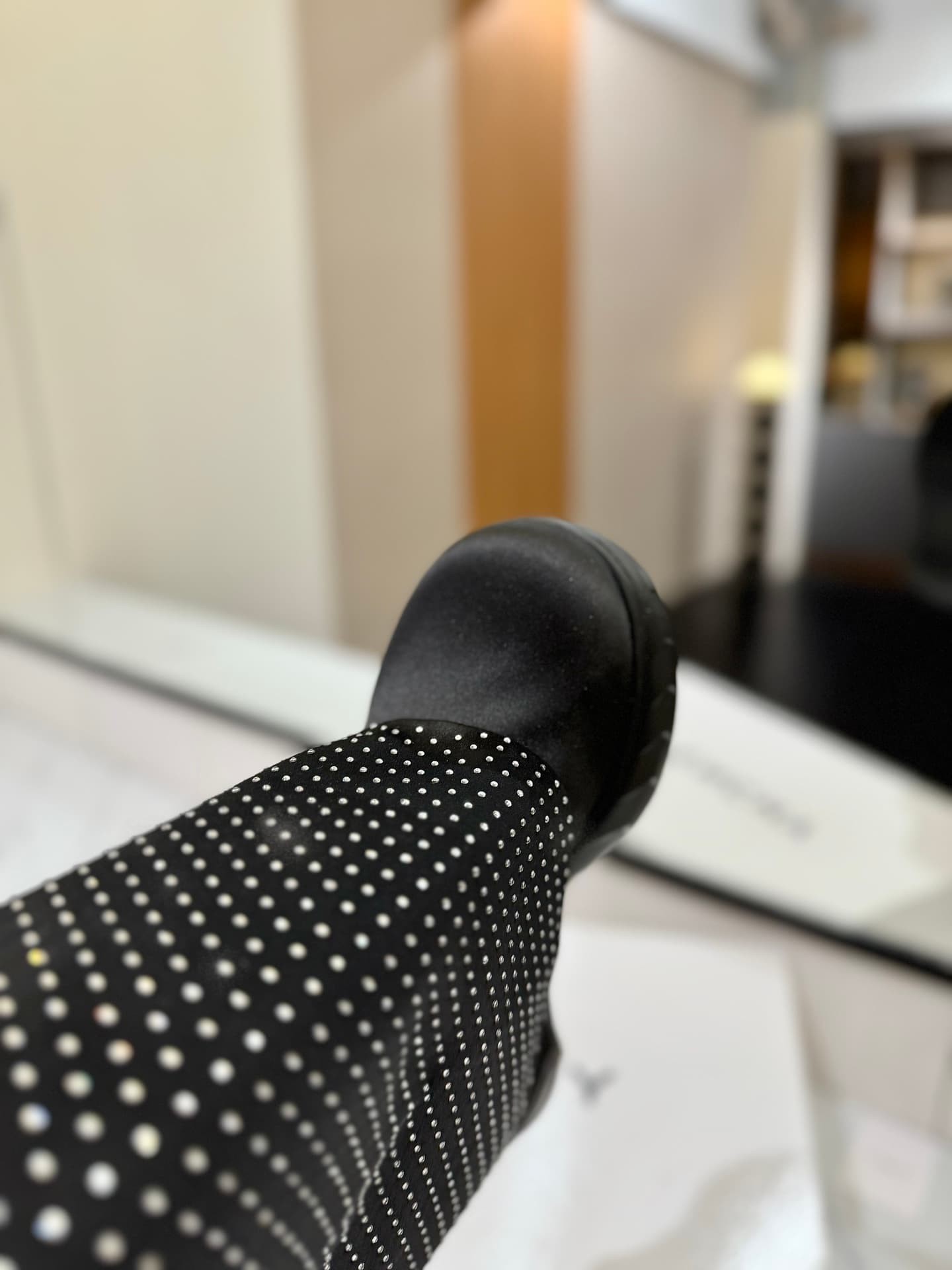 D6612 💰 GIVENCHY QZKEEP 0X0ZX new model high-top boots with a height increase, designed to create a slimmer look 2024 — image 7