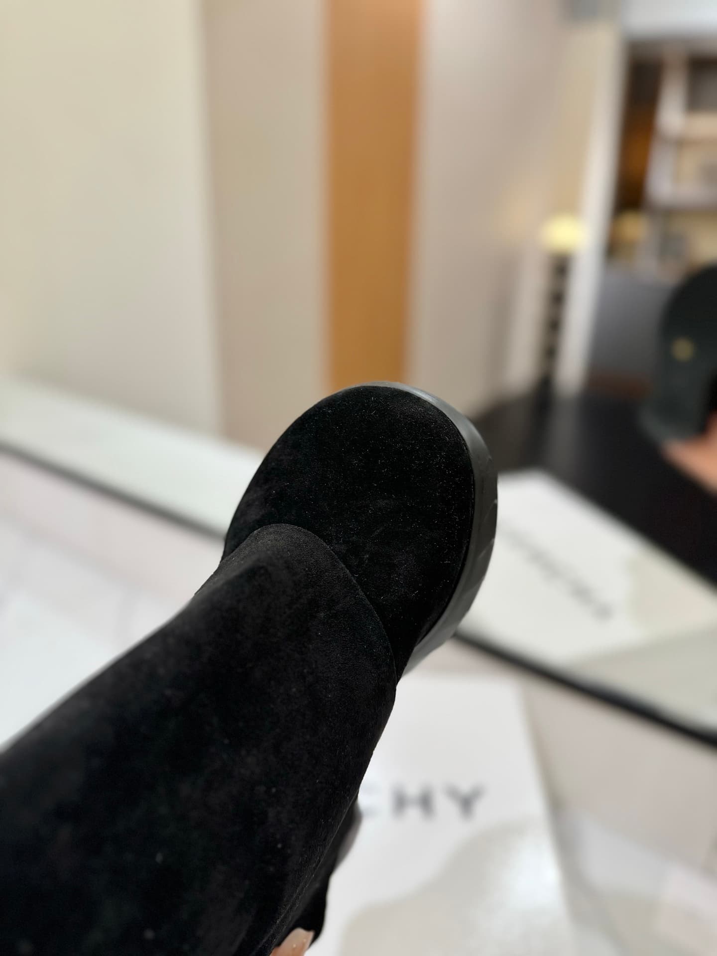 D6607 💰 GIVENCHY QZKEEP 0X0ZX new model high-top boots with a height increase, designed to accentuate a slimmer silhouette 2023 — image 7
