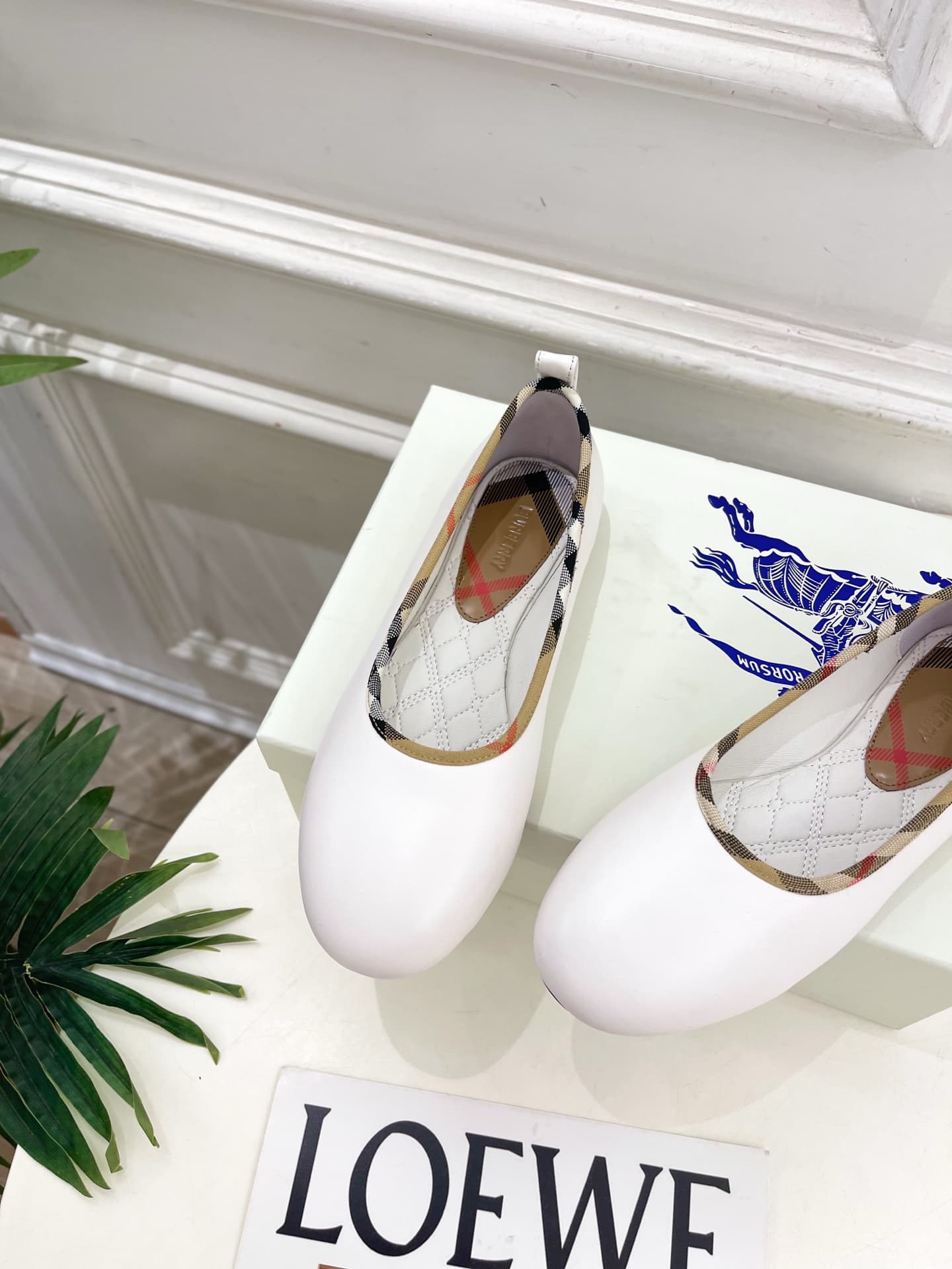 D3199 Burberry 2026 new vintage/retro check flat ballet shoes — image 6