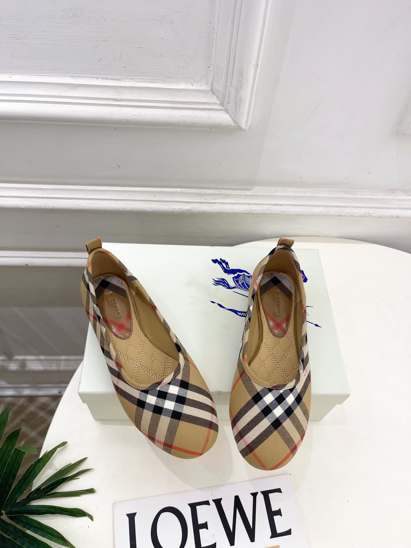 D3198 Burberry 2026 new vintage/retro plaid ballet shoes — image 5