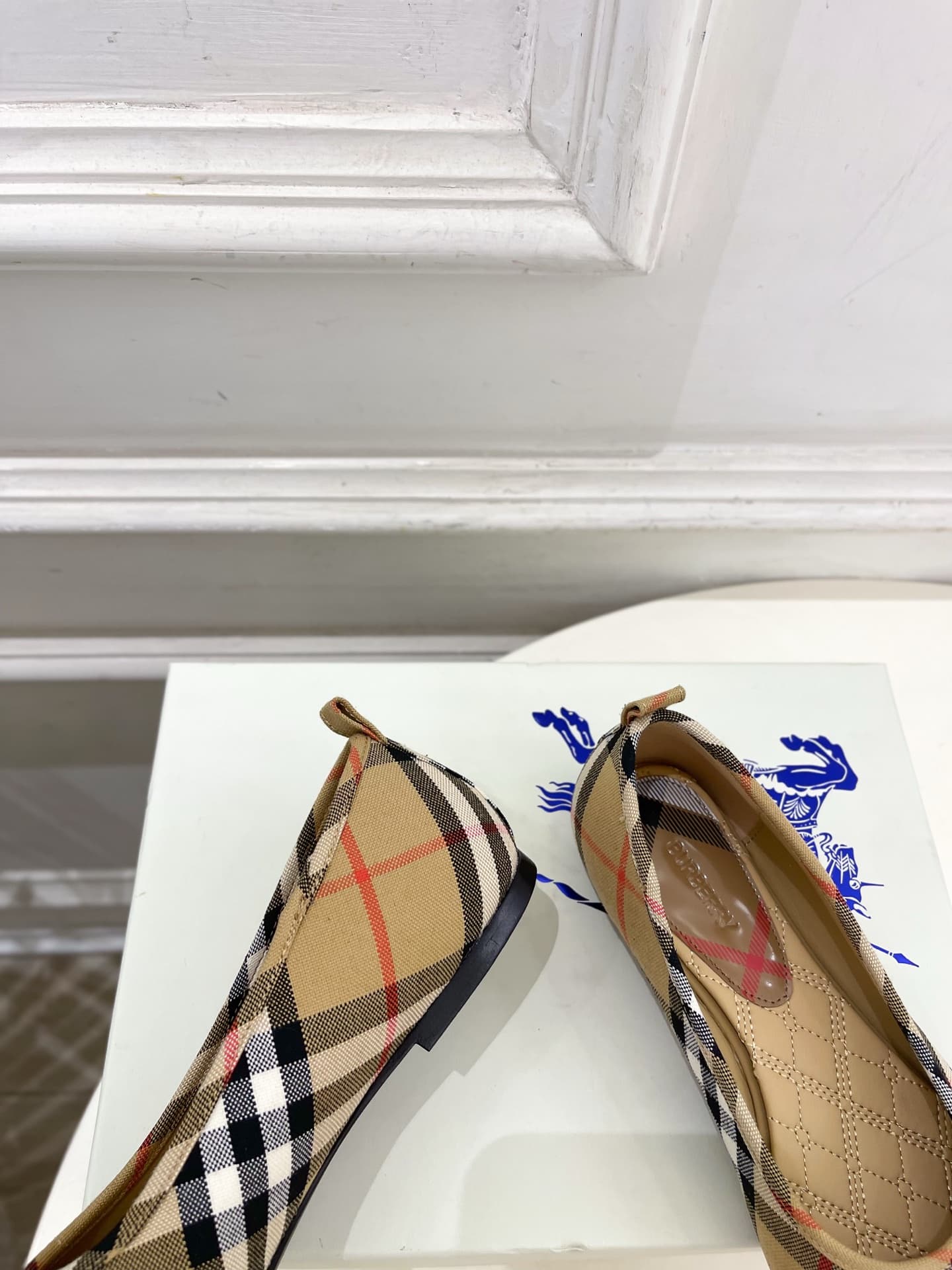 D3198 Burberry 2026 new vintage/retro plaid ballet shoes — image 6