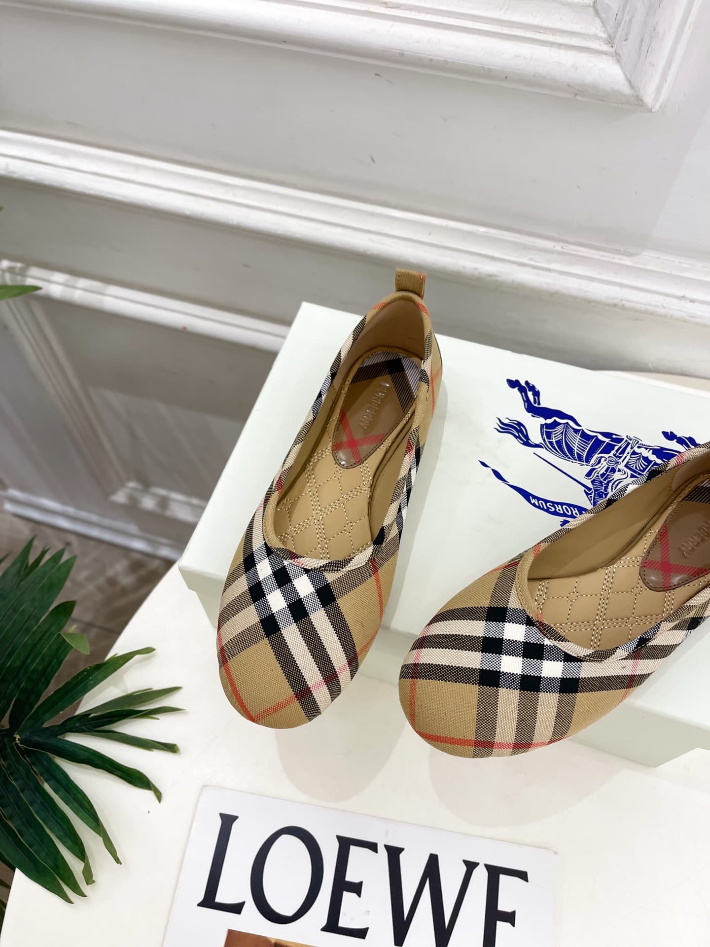 D3198 Burberry 2026 new vintage/retro plaid ballet shoes — image 8