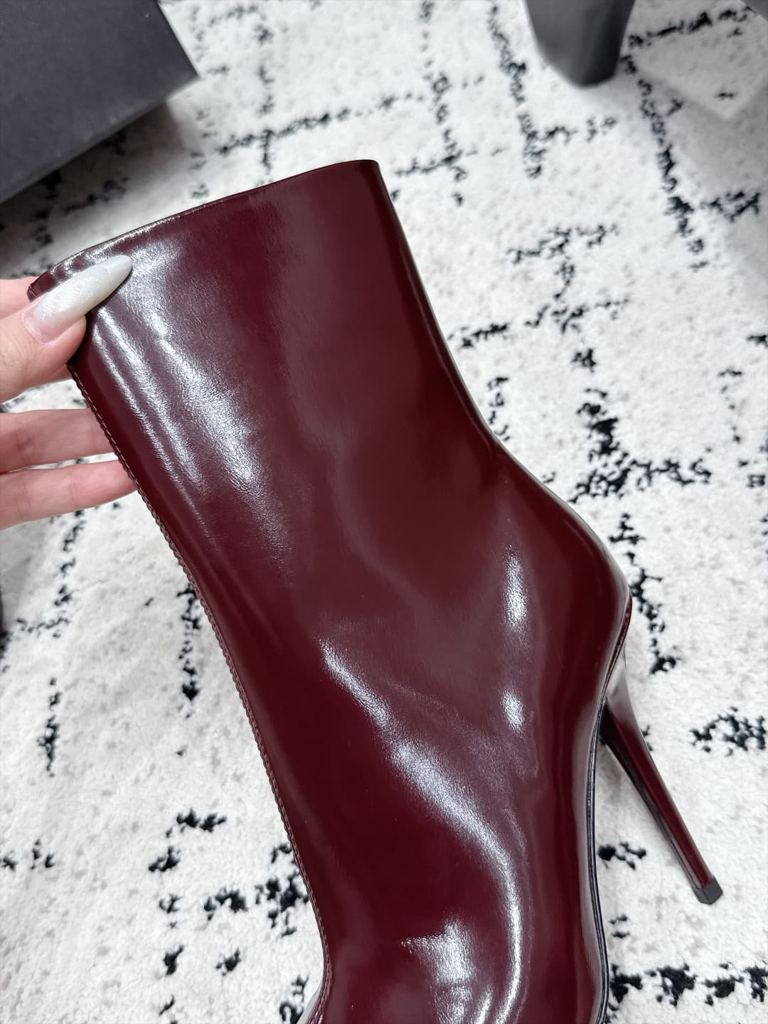 D12204 SAINT LAURENT Saint Laurent 26/ Fall/Winter show floor boots, pointed toe, thin heel, high heels — image 8
