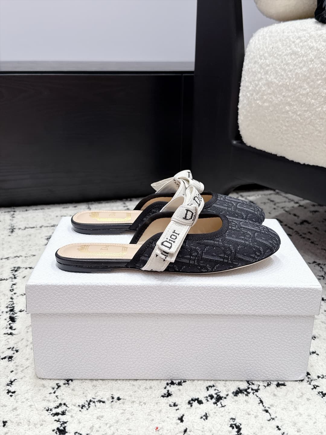 D5812 Dior 26/New spring/summer style bowed monogrammed round-toe hair tie — image 2