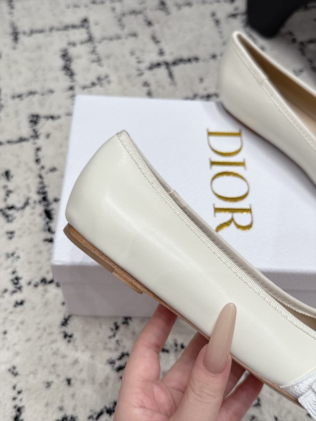 D5803 Dior 26/New spring and summer style bowed monogram round-toe shoes — image 7