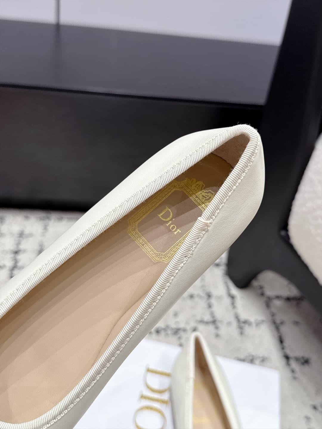 D5803 Dior 26/New spring and summer style bowed monogram round-toe shoes — image 6