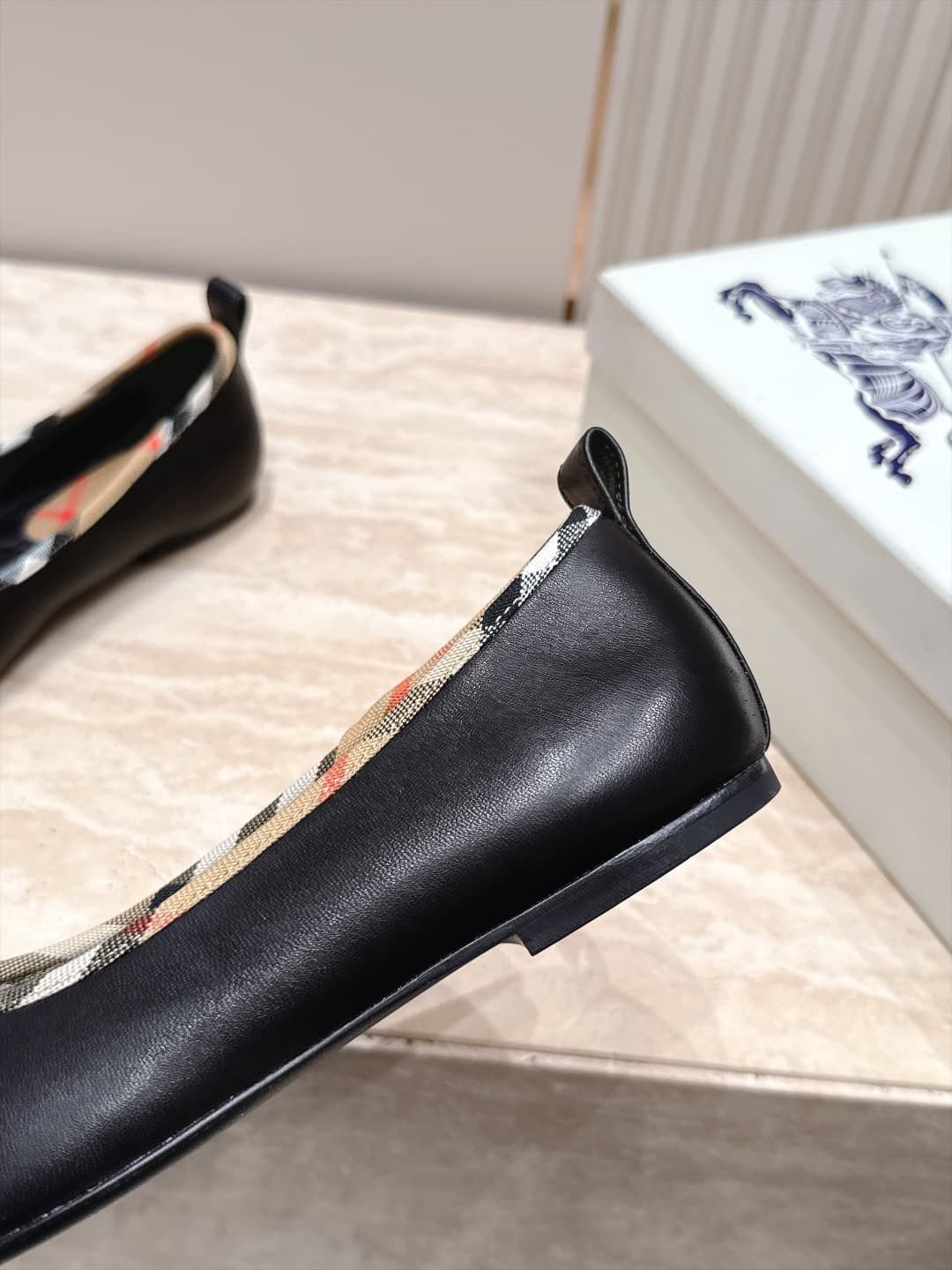 D3114 Baburry’s new F French Fairy style Mary Jane flats – ballet shoes. Perfect for fashion shows; they look absolutely stunning. The unique design and classic brand stripes give them an elegant and graceful appearance, and they are also very comfortable — image 5