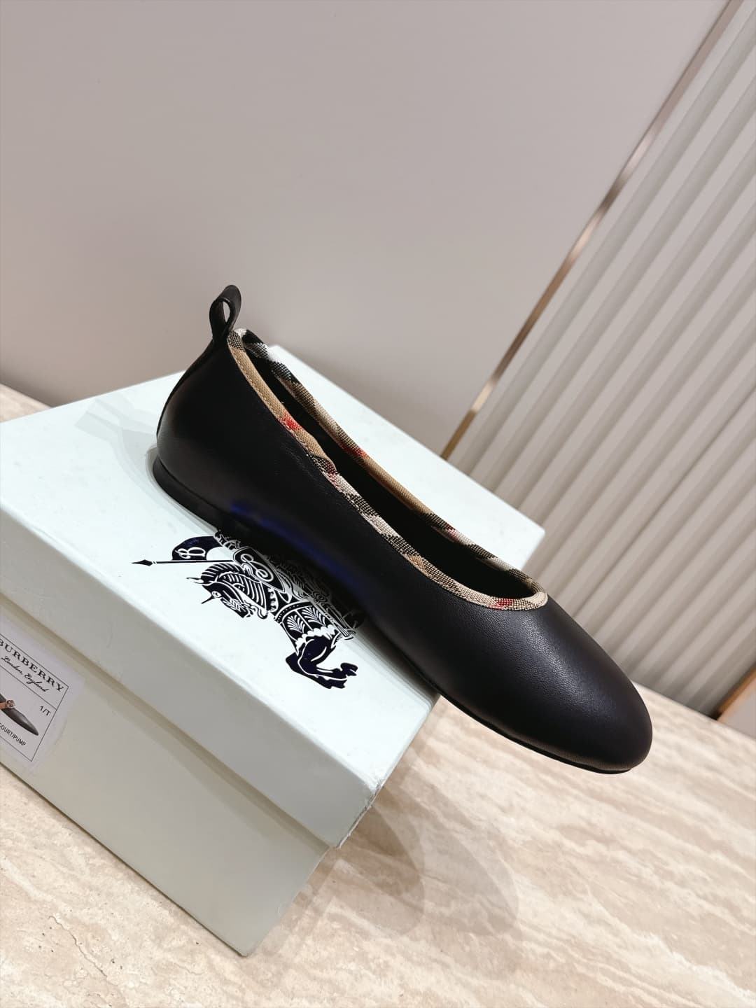 D3114 Baburry’s new F French Fairy style Mary Jane flats – ballet shoes. Perfect for fashion shows; they look absolutely stunning. The unique design and classic brand stripes give them an elegant and graceful appearance, and they are also very comfortable — image 4