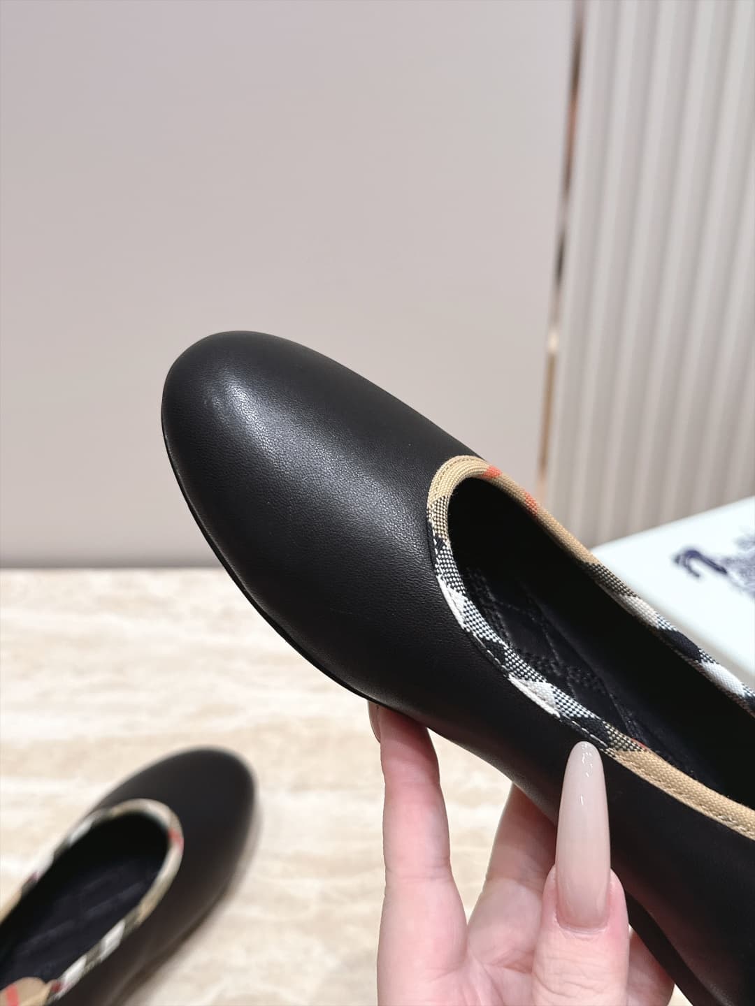 D3114 Baburry’s new F French Fairy style Mary Jane flats – ballet shoes. Perfect for fashion shows; they look absolutely stunning. The unique design and classic brand stripes give them an elegant and graceful appearance, and they are also very comfortable — image 8