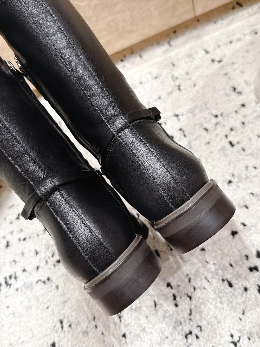 D8727 Top Version: Brunello Cucinelli’s new BC autumn/winter boots collection. High-top boots with a rider-style design. BC is a well-known Italian brand known for its minimalist style—elegant, vintage, and sophisticated! Simple yet stylish, it’s a very a — image 8