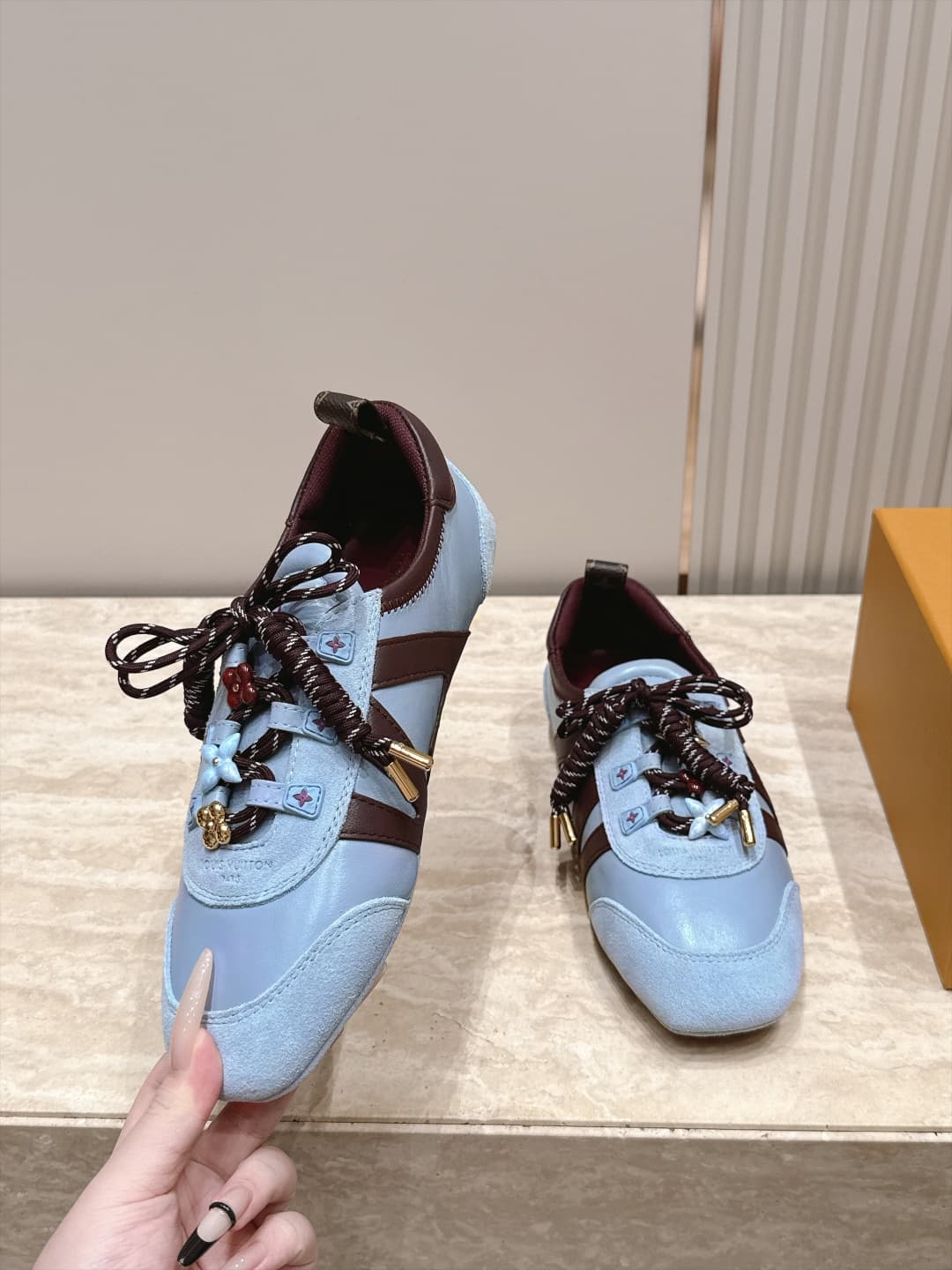 D8935 Louis Vuitton Louis Vuitton donkey brand spring/summer sneakers, Sneakerina collection – ballet and sports shoes, Schuh-style shoes, flat shoes — image 3