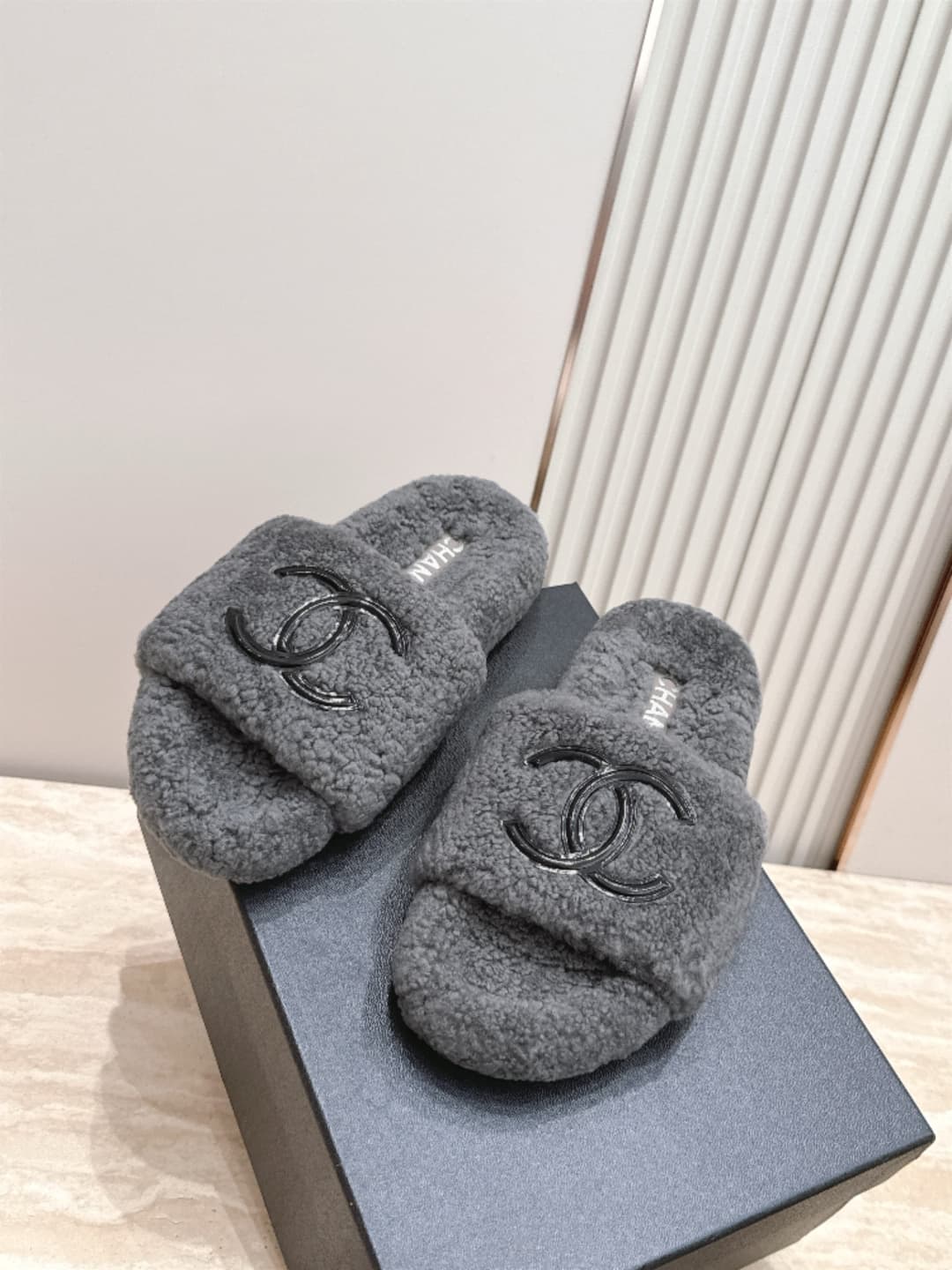 D3771 Chanel New Model of Fur Slippers! — image 5