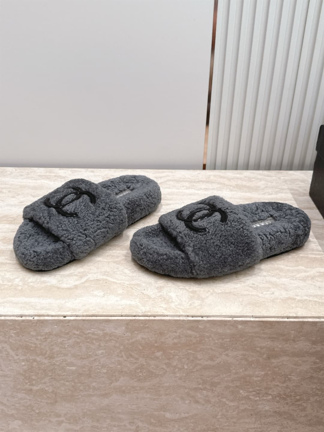 D3771 Chanel New Model of Fur Slippers! — image 2