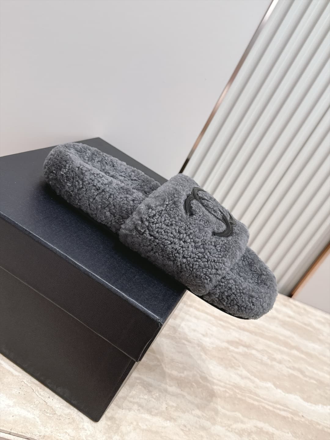 D3771 Chanel New Model of Fur Slippers! — image 4