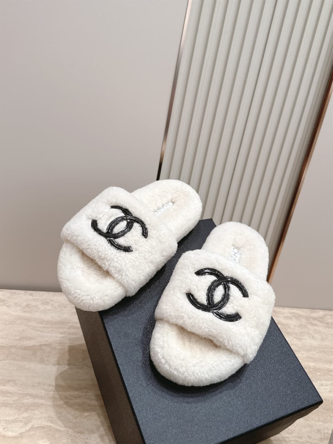 D3773 Chanel New Model of Fur Slippers! — image 5