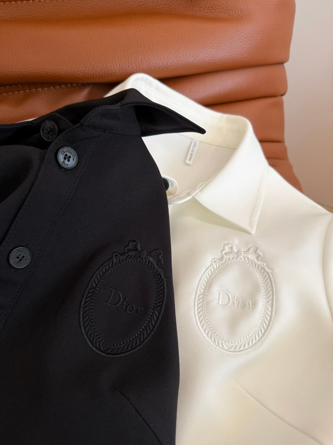 C18418 26 spring/summer new model – badge and logo embroidered dress. Classic D-style dress, elegant and stylish. Absolutely worth buying. It can be worn for any occasion, and it looks great in photos too. Three sizes available in two colors, with a three — image 4