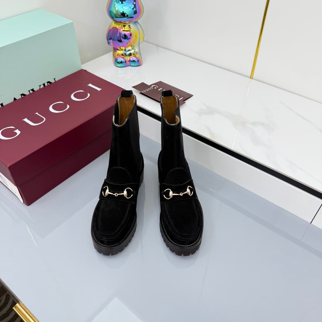 D7003 💰💰 New version of Gucci GUCCI belted martens — image 3