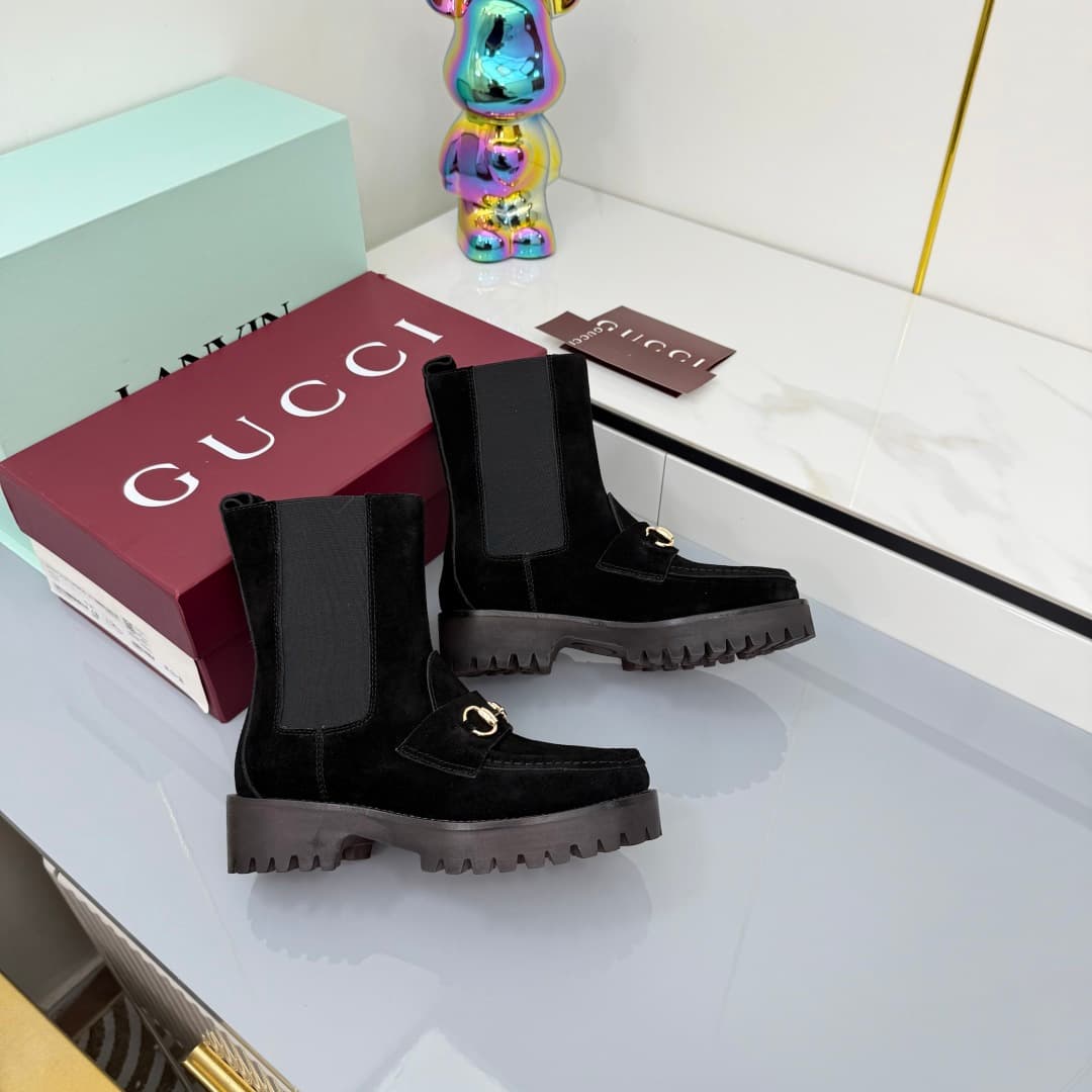 D7003 💰💰 New version of Gucci GUCCI belted martens — image 4
