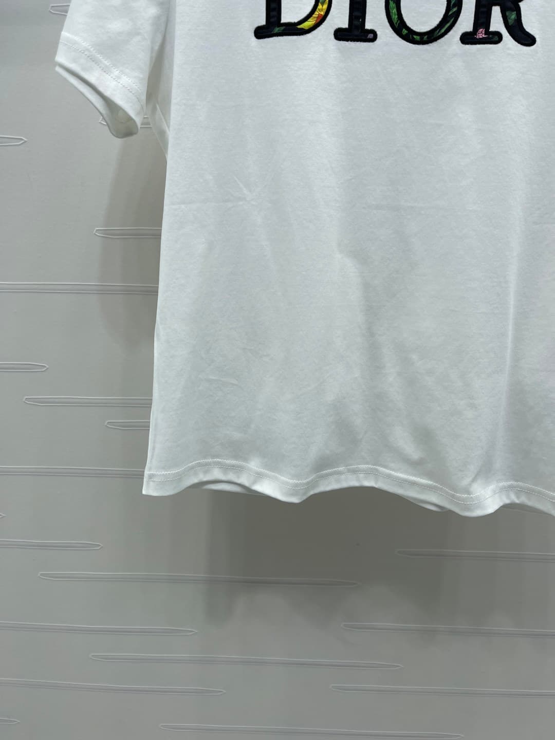 C18621 📣 New high-end collection/series – Dio* 2026 spring/summer collection! Embroidered top and printed shorts set! Customed twill cotton➕ print material; regular short-sleeve tops with elastic, comfortable and breathable; highlights brand style. Soft f — image 5