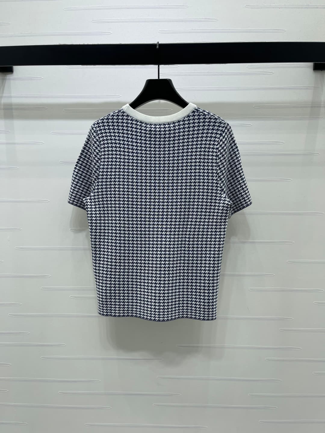 C18492 📣 New high-end collection! Dio* 2026 – the latest spring series! Round-necked knitted short sleeves with peacock pattern print! Made of custom cotton-wool knit material, offering a premium feel, comfort, and softness. The round-necked short sleeve  — image 8