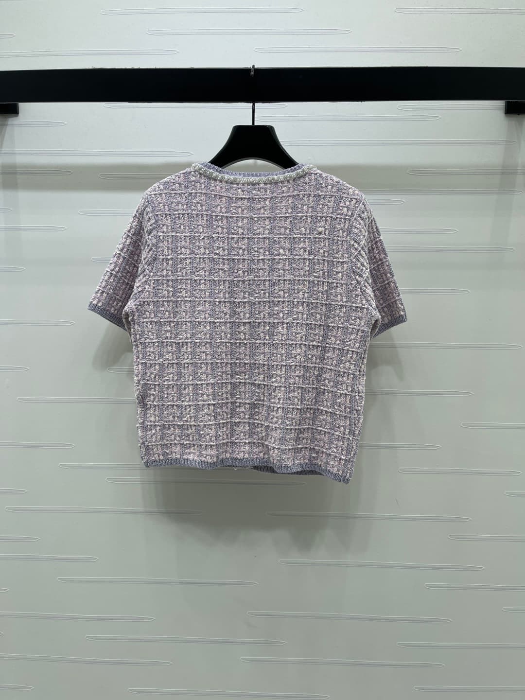 C18603 📣 New high-end product from the original collection CHANE* 2026 – the latest spring series! Round-necked short-sleeve sweater! Custom imported knitted material, comfortable and soft with excellent texture. The round-necked knitted short-sleeve desi — image 8