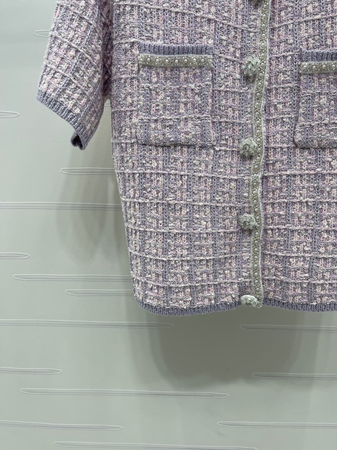 C18603 📣 New high-end product from the original collection CHANE* 2026 – the latest spring series! Round-necked short-sleeve sweater! Custom imported knitted material, comfortable and soft with excellent texture. The round-necked knitted short-sleeve desi — image 5