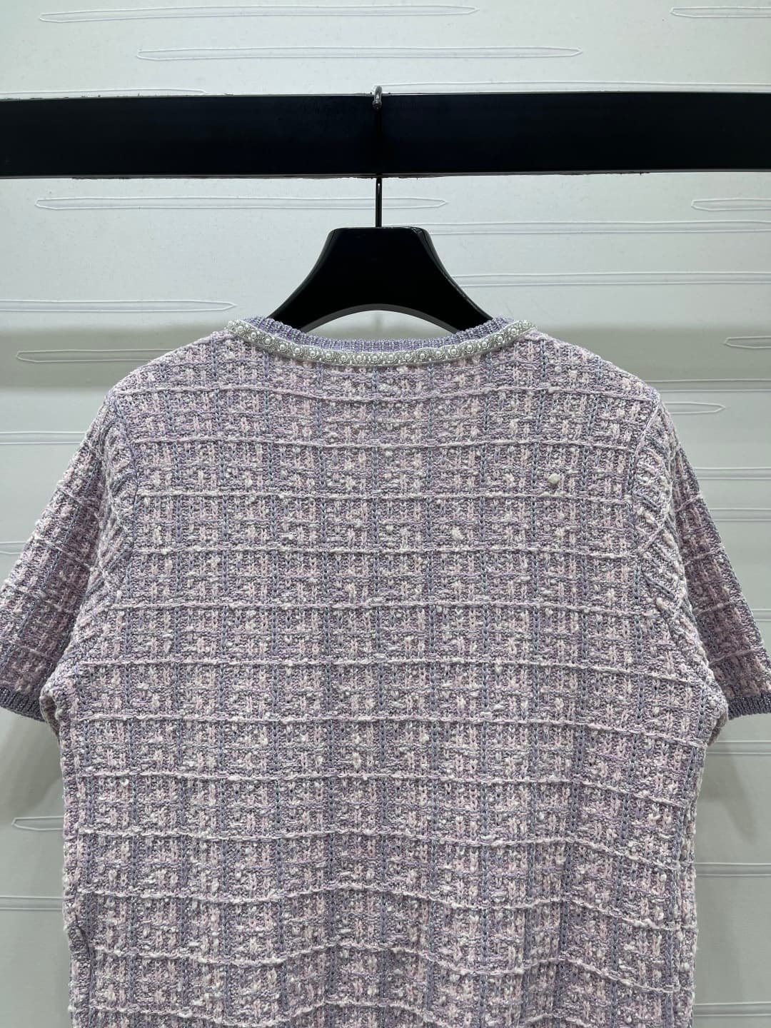 C18603 📣 New high-end product from the original collection CHANE* 2026 – the latest spring series! Round-necked short-sleeve sweater! Custom imported knitted material, comfortable and soft with excellent texture. The round-necked knitted short-sleeve desi — image 7