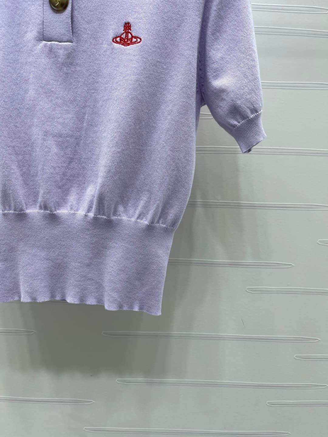 C18498 📣 New vintage/retro high-end product from VivieneWestwoo* 2026’s latest spring/summer collection! Vintage collar knit short sleeves! Made with custom silk-wool yarn – soft, delicate, and highly elastic. Exquisite vintage collar short-sleeve design  — image 6