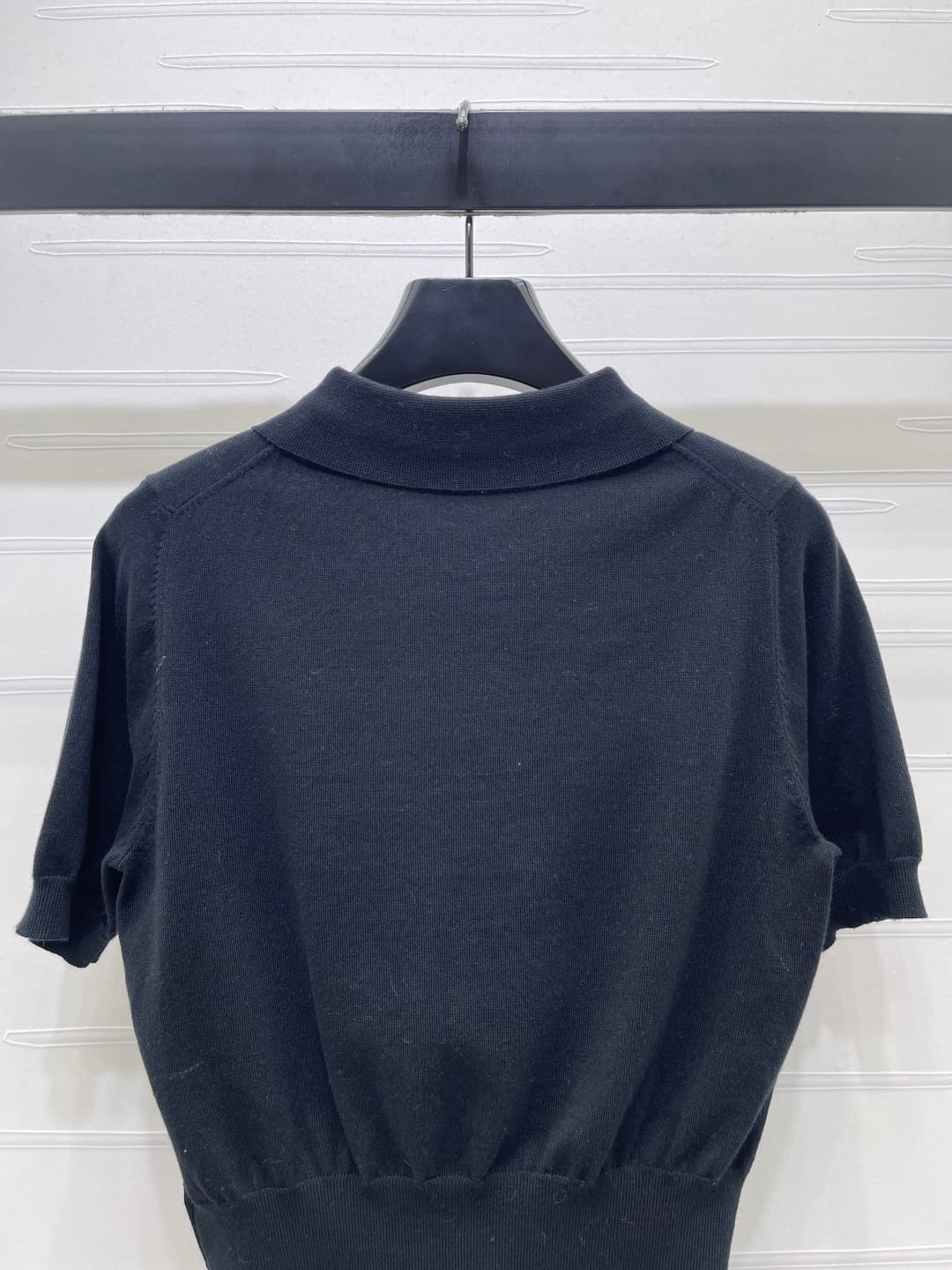 C18500 📣 New vintage/retro high-end product from VivieneWestwoo* 2026’s latest spring/summer collection! Vintage collar knitted short sleeves! Made with custom silk-fiber yarn – soft, delicate, and highly elastic. Exquisite vintage collar short-sleeve fit — image 7