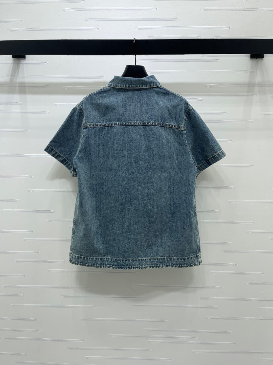 C18629 📣 New high-quality vintage/retro items from CHANE* 2026’s latest spring collection! Short-sleeved jacket with turn-down collar and denim fabric! Custom-made twill cotton denim material – comfortable, soft, breathable, and stylish. Features multiple — image 8