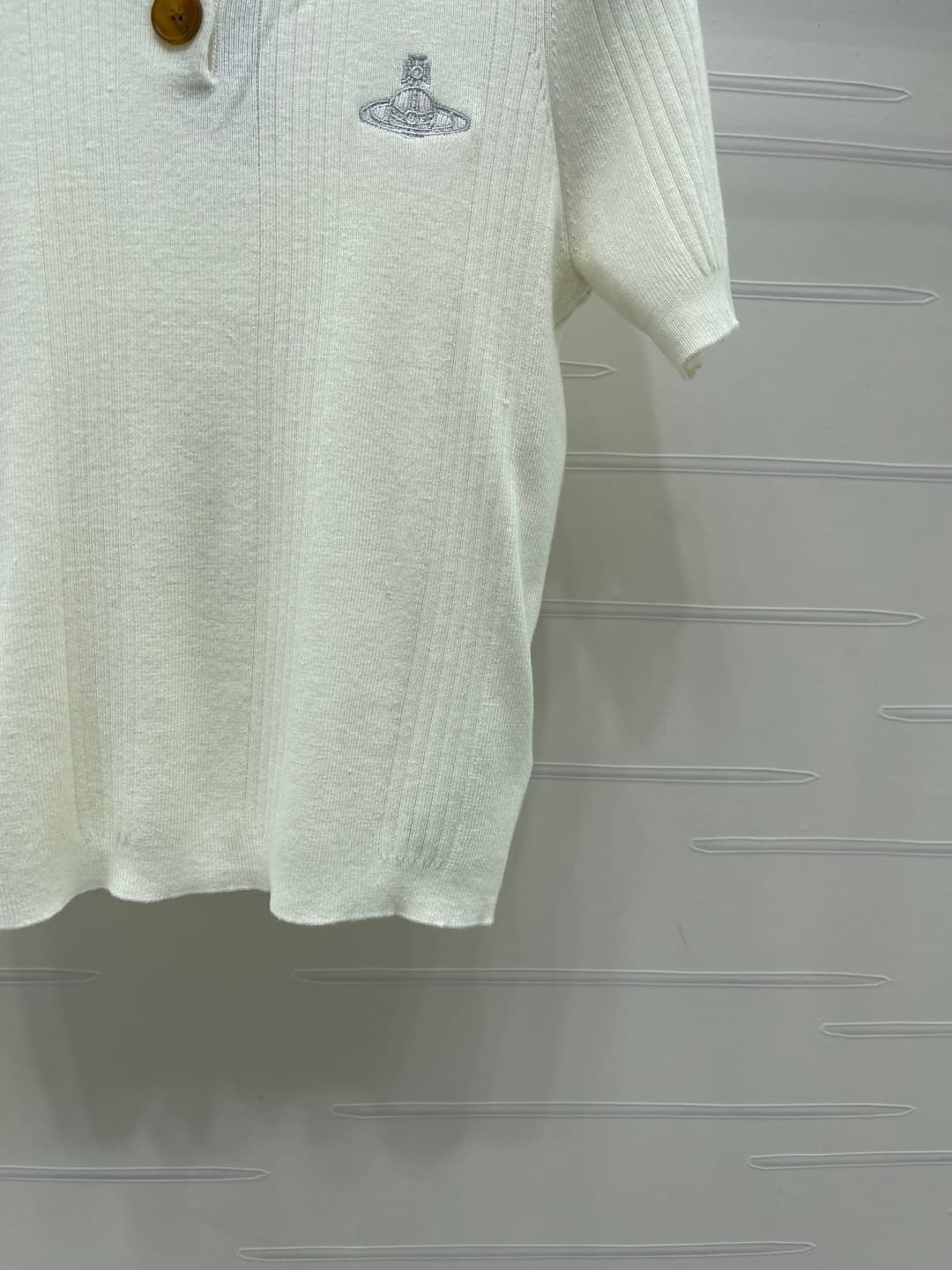 C18638 📣 New high-end collection VivieneWestwoo* 2026 – the latest spring/summer series! V-Neck knitted short sleeves! Customed with ice fabric for comfort and breathability. The V-neck knitted short-sleeve cardigan features precise cutouts; the garments  — image 6