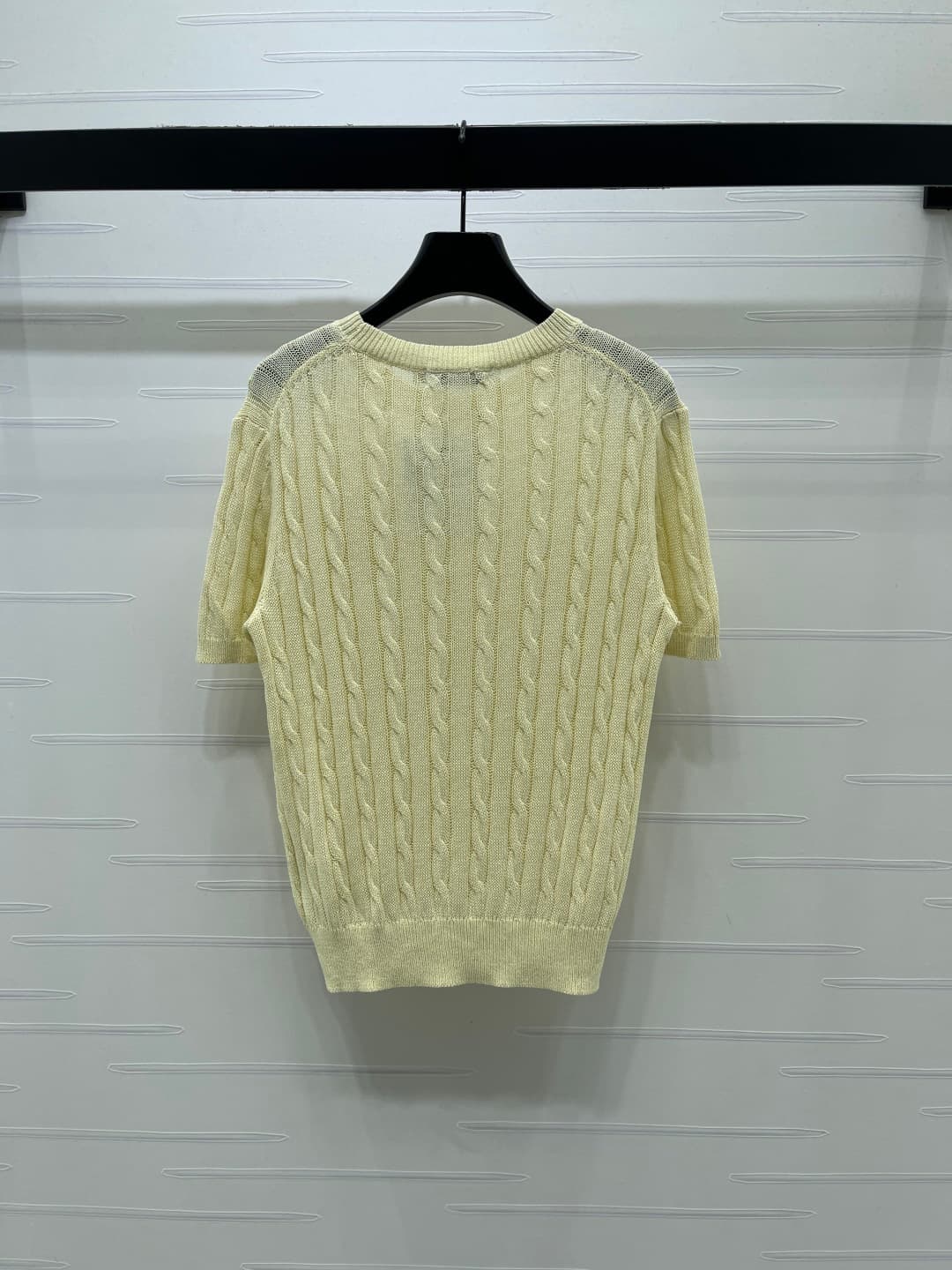 C18664 📣 New high-end collection/series with premium quality! Embroidered knitted short sleeves! Made using imported yarn for excellent comfort. The knitted short-sleeve top features a unique crochet texture that gives it a relaxed and delicate look. Embr — image 8