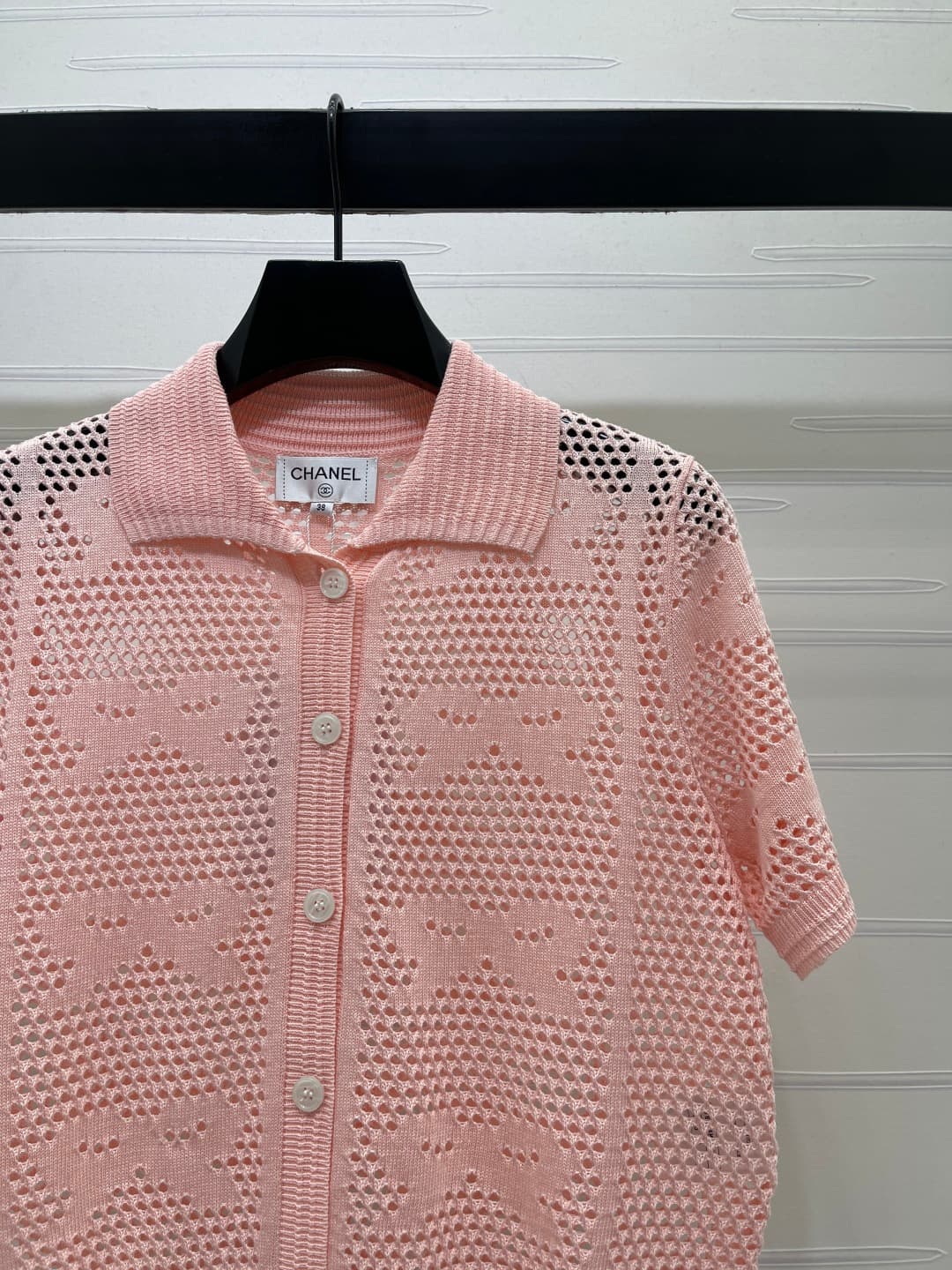 C18670 📣 New high-end collection! CHANE* 2026 – the latest spring series! V-neck open-collar short sleeves! Made from custom cotton wool yarn – luxurious texture, comfortable and soft. V-neck knitted collar, short sleeve cardigan style. Full body open-col — image 2