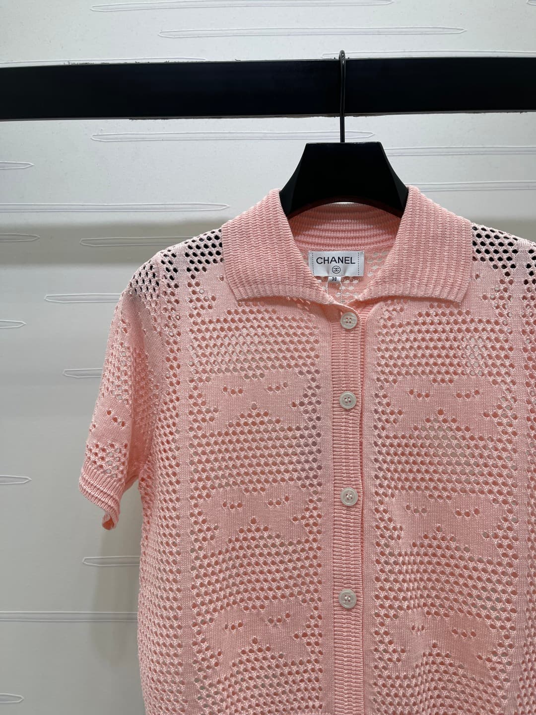 C18670 📣 New high-end collection! CHANE* 2026 – the latest spring series! V-neck open-collar short sleeves! Made from custom cotton wool yarn – luxurious texture, comfortable and soft. V-neck knitted collar, short sleeve cardigan style. Full body open-col — image 3