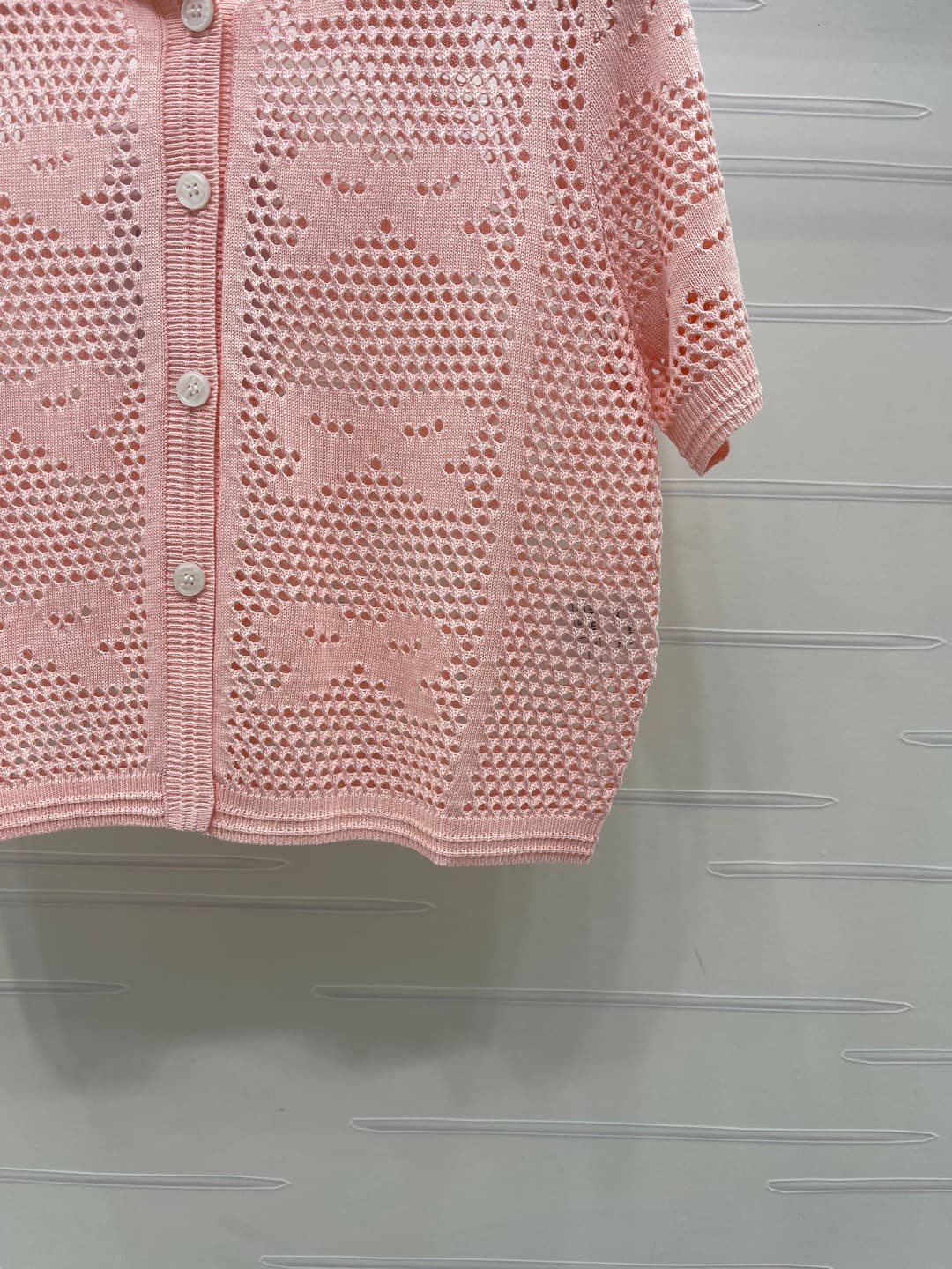 C18670 📣 New high-end collection! CHANE* 2026 – the latest spring series! V-neck open-collar short sleeves! Made from custom cotton wool yarn – luxurious texture, comfortable and soft. V-neck knitted collar, short sleeve cardigan style. Full body open-col — image 6