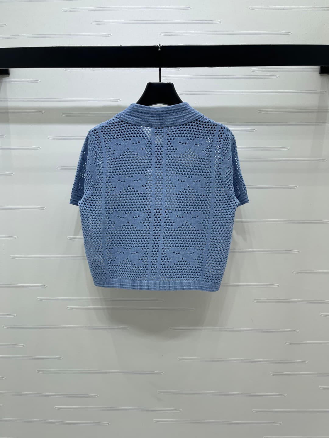 C18671 📣 New high-end collection/series – CHANE* 2026: The latest spring collection! Short sleeves with open collars and hook patterns! Made from custom cotton-wool yarn for a premium feel, comfort, and softness. Open-collar knitted design, overall open-h — image 8