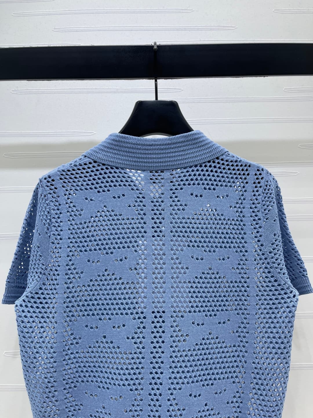 C18671 📣 New high-end collection/series – CHANE* 2026: The latest spring collection! Short sleeves with open collars and hook patterns! Made from custom cotton-wool yarn for a premium feel, comfort, and softness. Open-collar knitted design, overall open-h — image 7