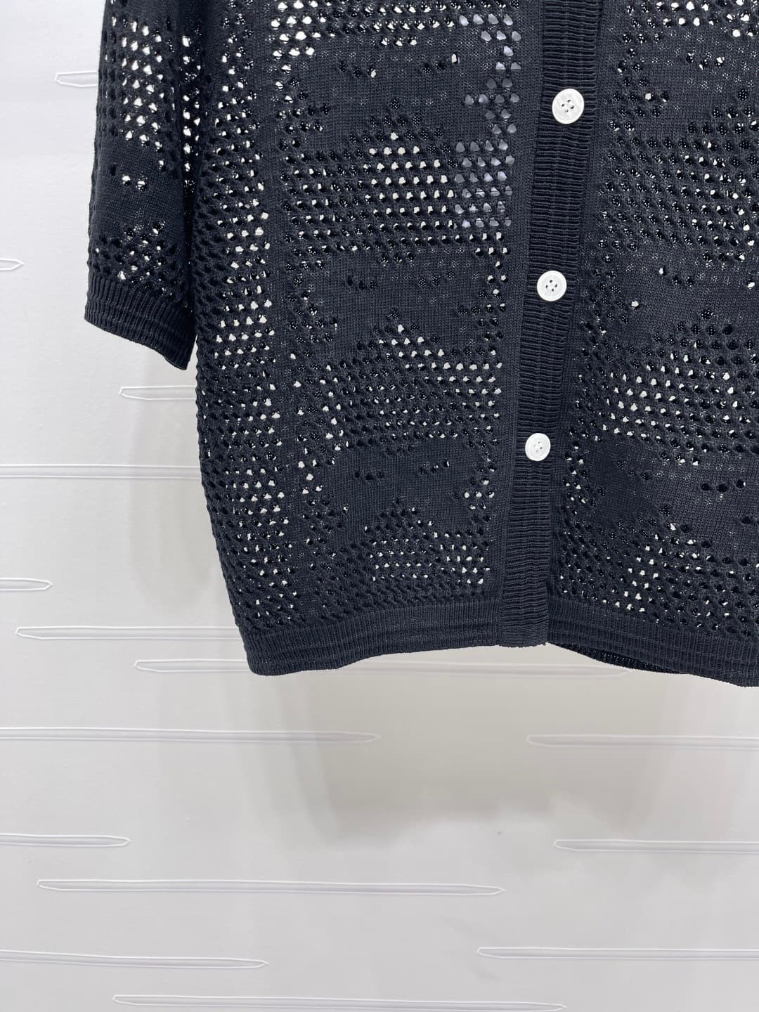C18672 📣 New high-end collection! CHANE* 2026 – the latest spring series! Open-front short sleeves with open-knit bow details! Made from custom cotton wool yarn – elegant texture, comfortable and soft. Open-front knitted short sleeves, overall open-knit b — image 5
