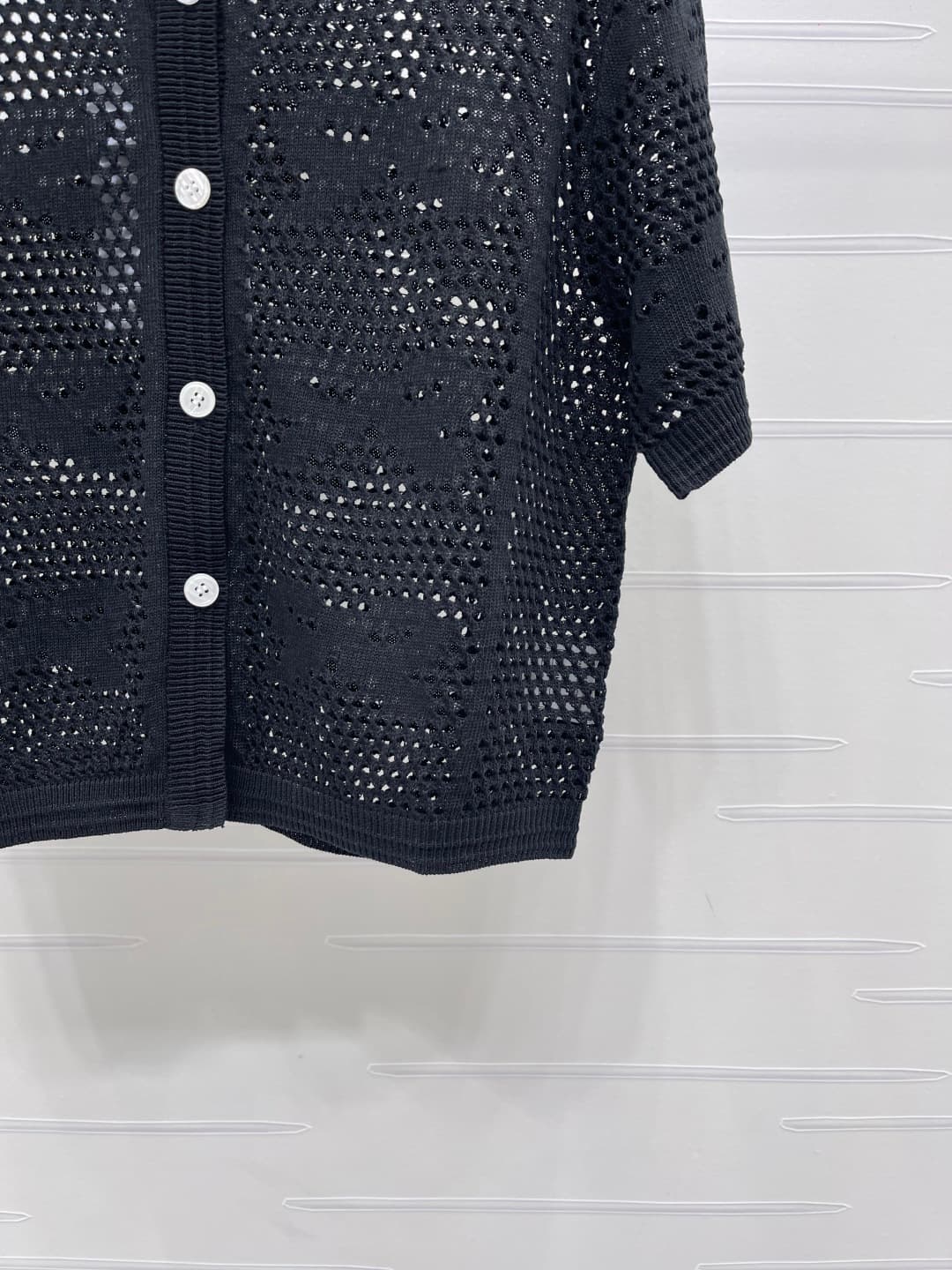 C18672 📣 New high-end collection! CHANE* 2026 – the latest spring series! Open-front short sleeves with open-knit bow details! Made from custom cotton wool yarn – elegant texture, comfortable and soft. Open-front knitted short sleeves, overall open-knit b — image 6