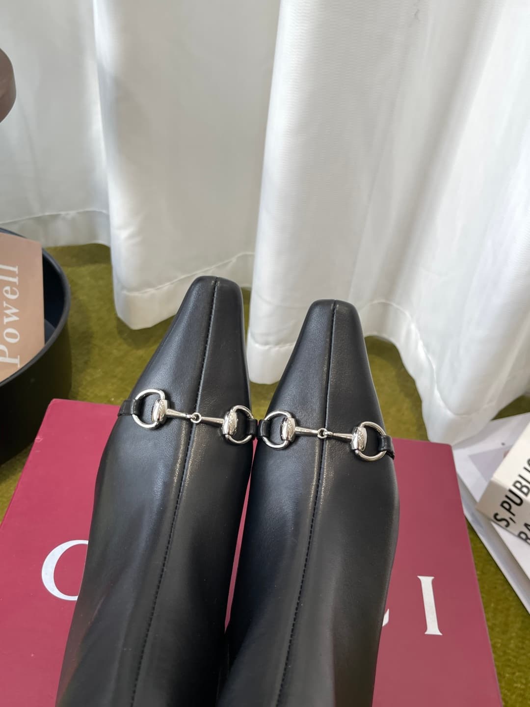 D6856 GUCCI Gucci 26ss New Model Bombshell Series horsecloak high heels short boots — image 7