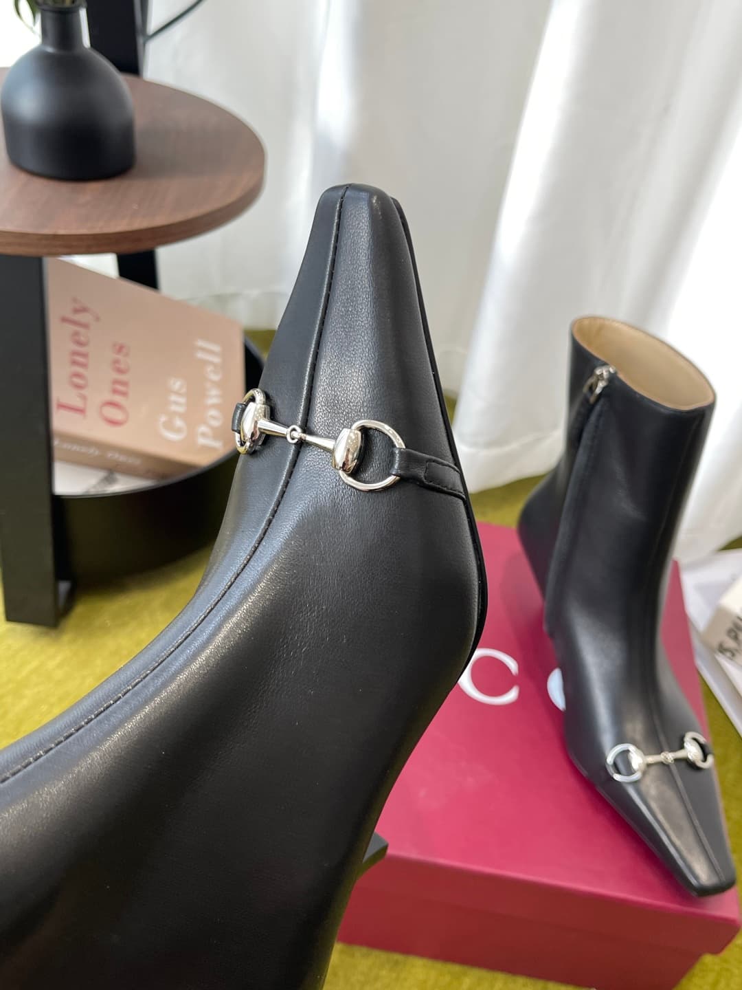 D6856 GUCCI Gucci 26ss New Model Bombshell Series horsecloak high heels short boots — image 6