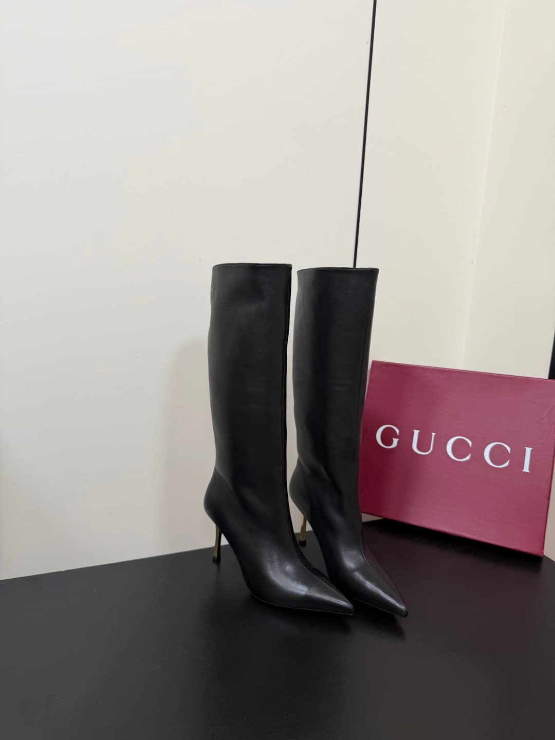 D7046 💰 GUCCI 26ss Fall/Winter high-topped, thin-heeled riding boots — image 2